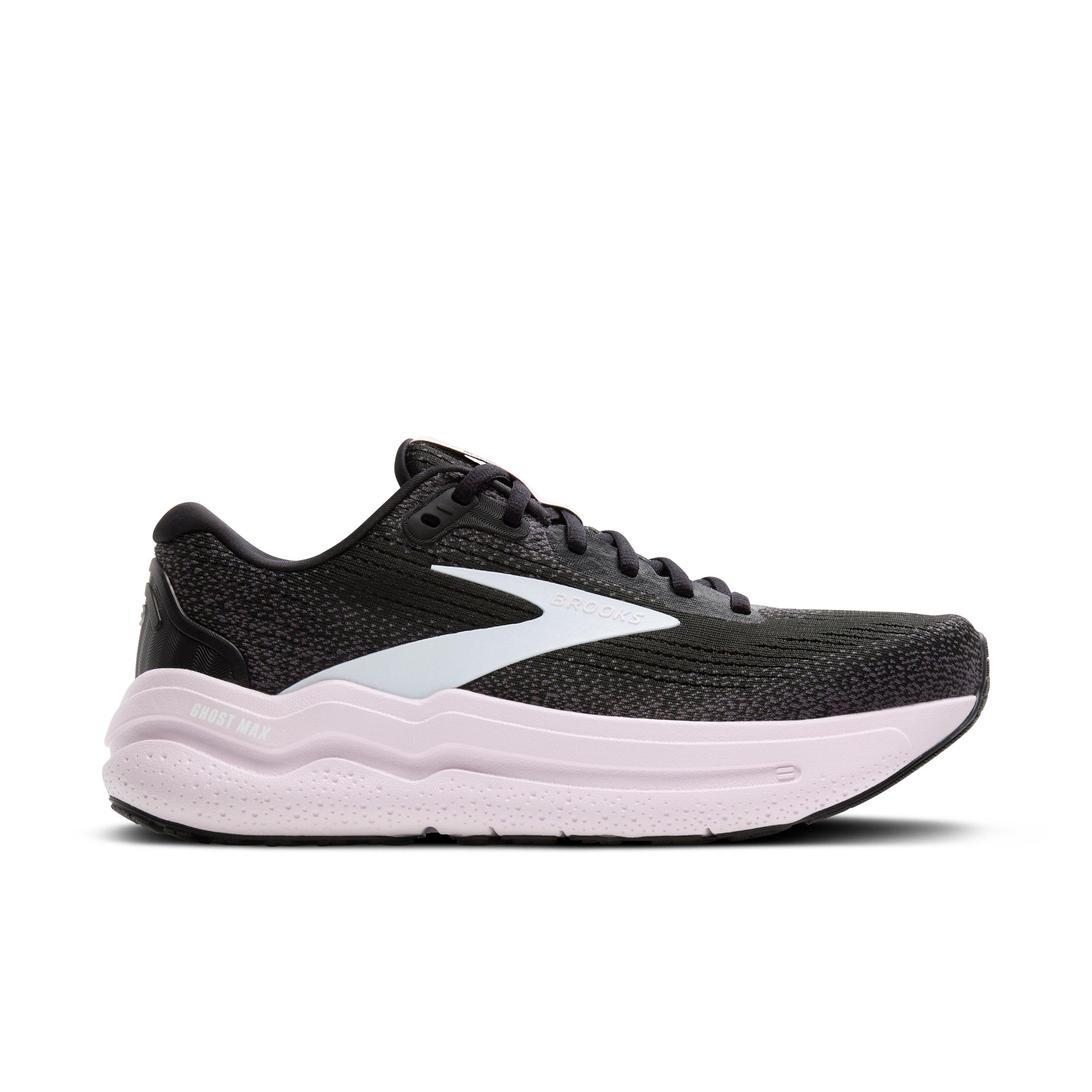 Brooks Ghost Max 2 "Black/White/Orchid Ice" Women's Running Shoe - BLACK/WHITE/ORCHID Thumbnail View 1