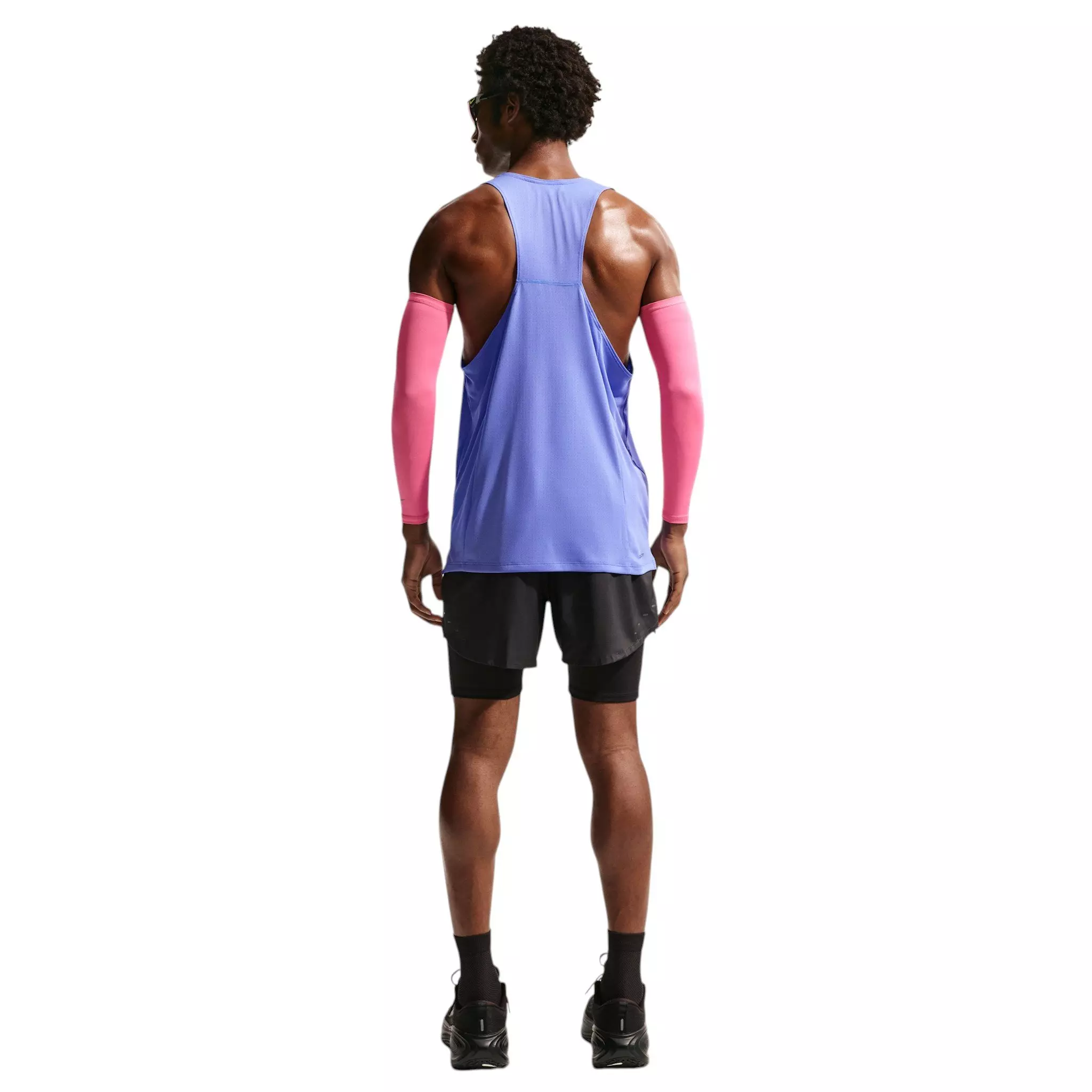 Nike Men's Fast Dri-FIT Running Singlet - Blue - BLUE
