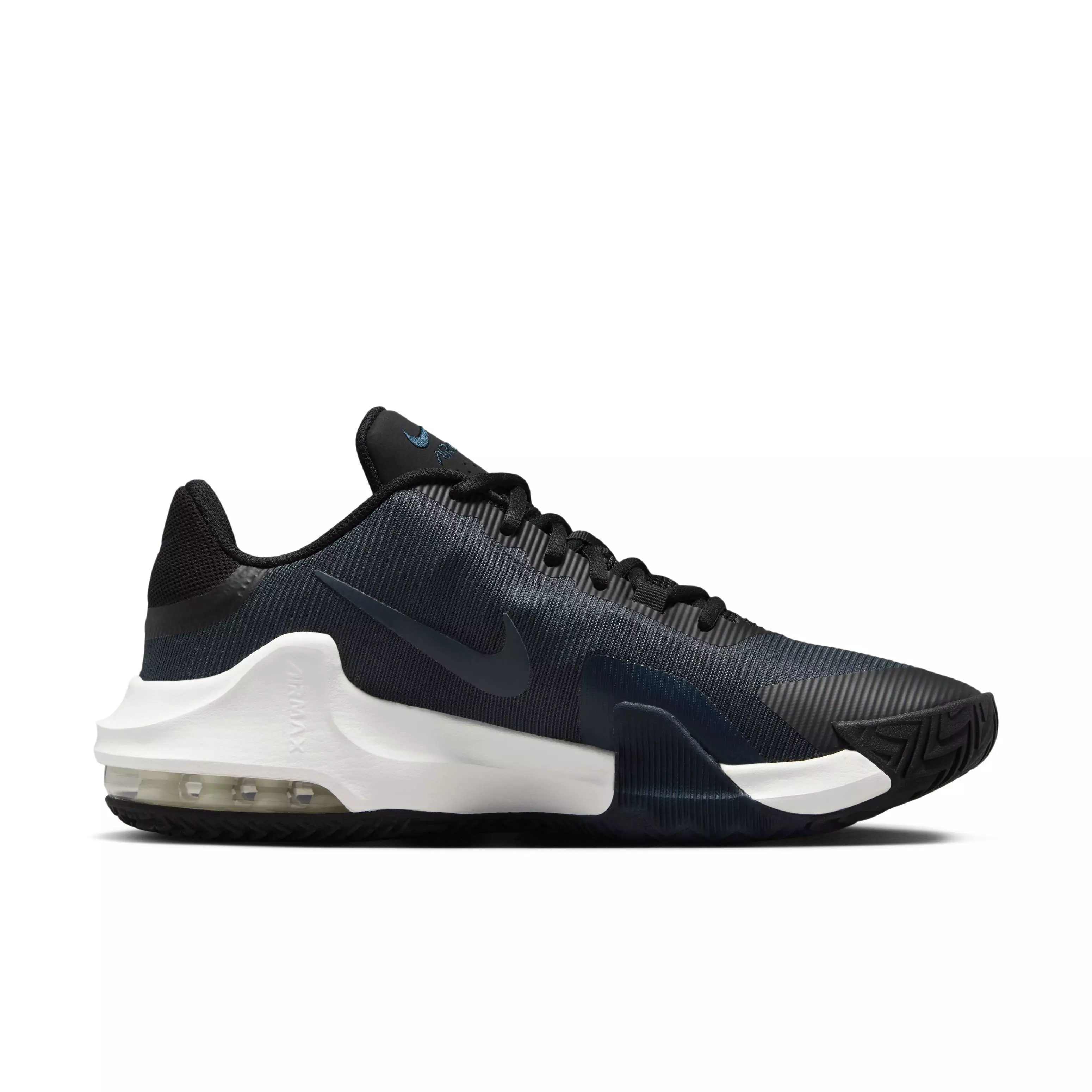 Nike Impact 4 "Black/Summit White/Pure Platinum/Armory Navy" Men's Basketball Shoe - BLACK/WHITE/PLATINUM/NAVY