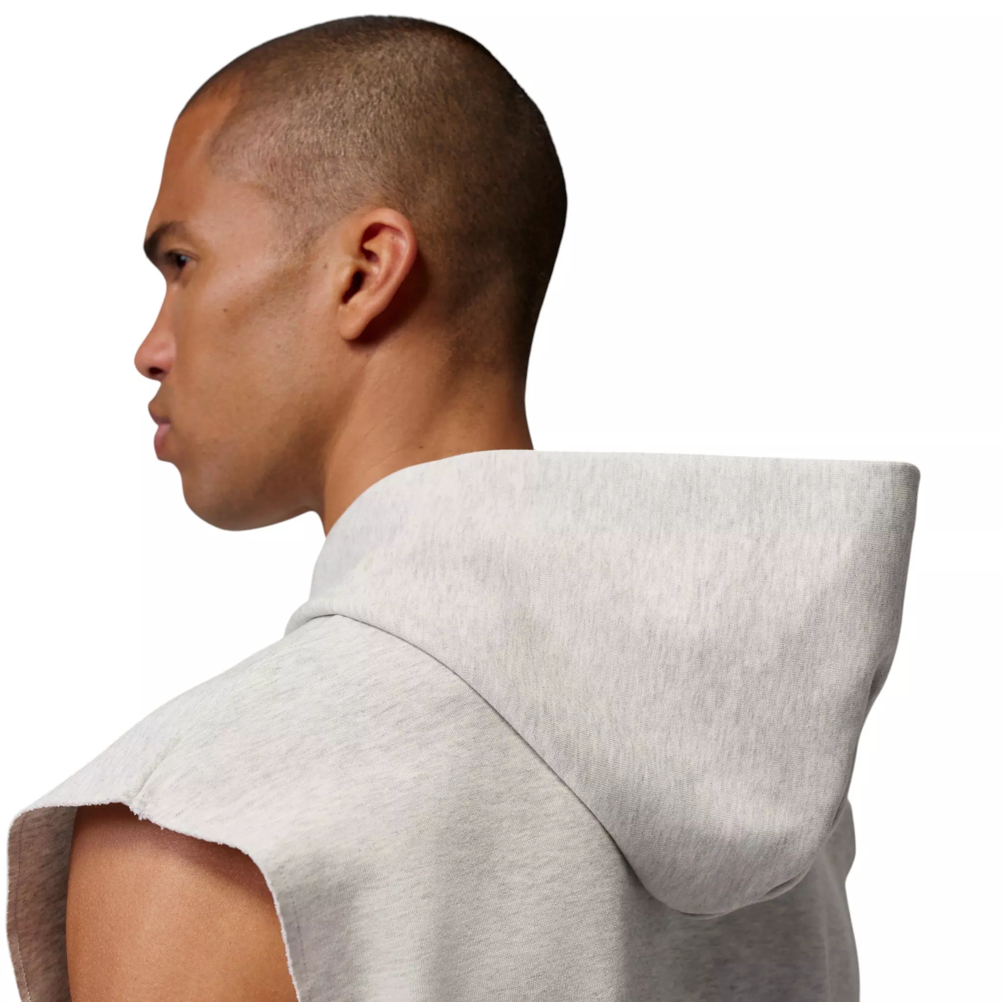 Jordan Men's Sport Hoop Fleece Dri-FIT Sleeveless Pullover Hoodie - Grey - GREY