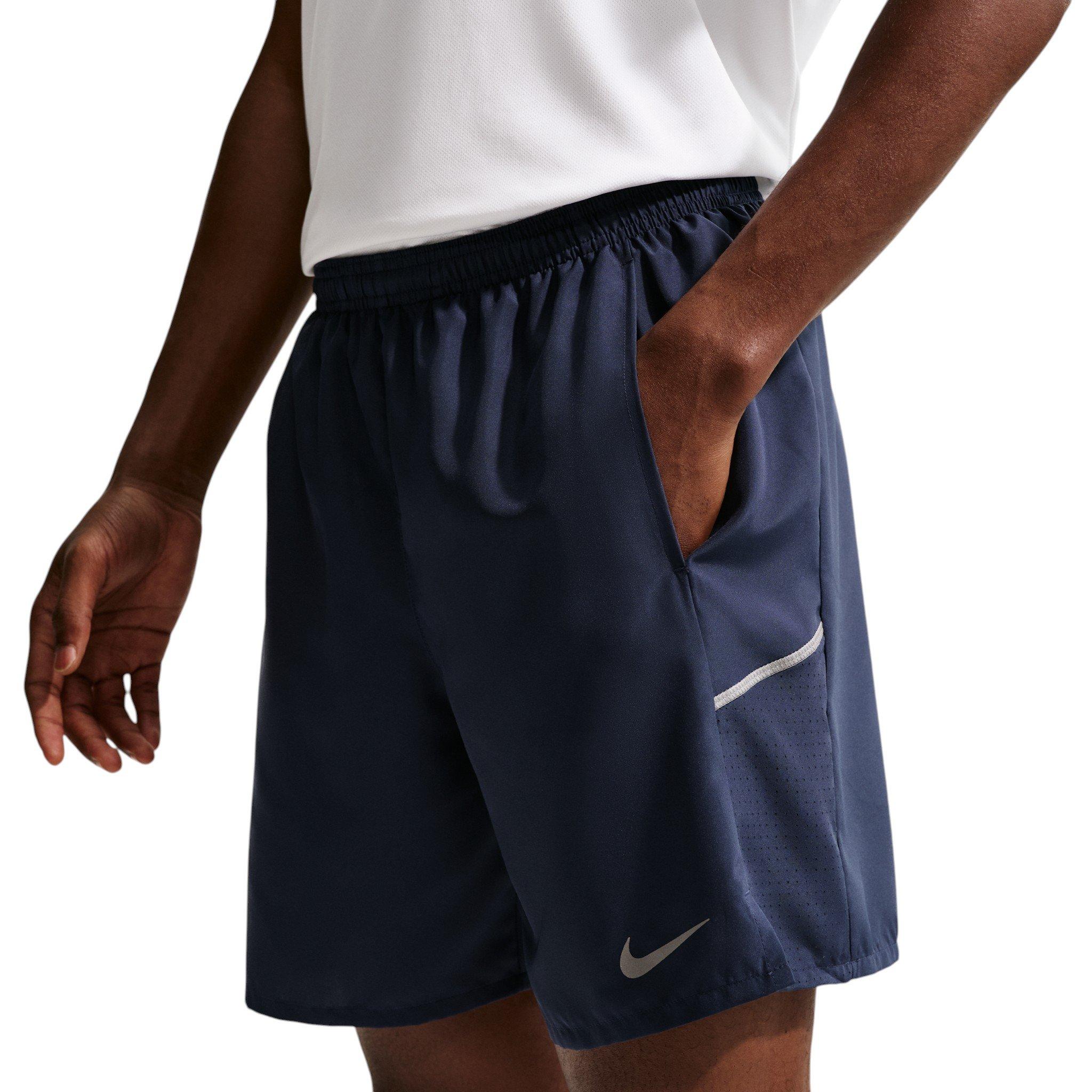 Nike Men's Miler Dri-FIT 7" Brief-Lined Running Shorts - Blue - BLUE