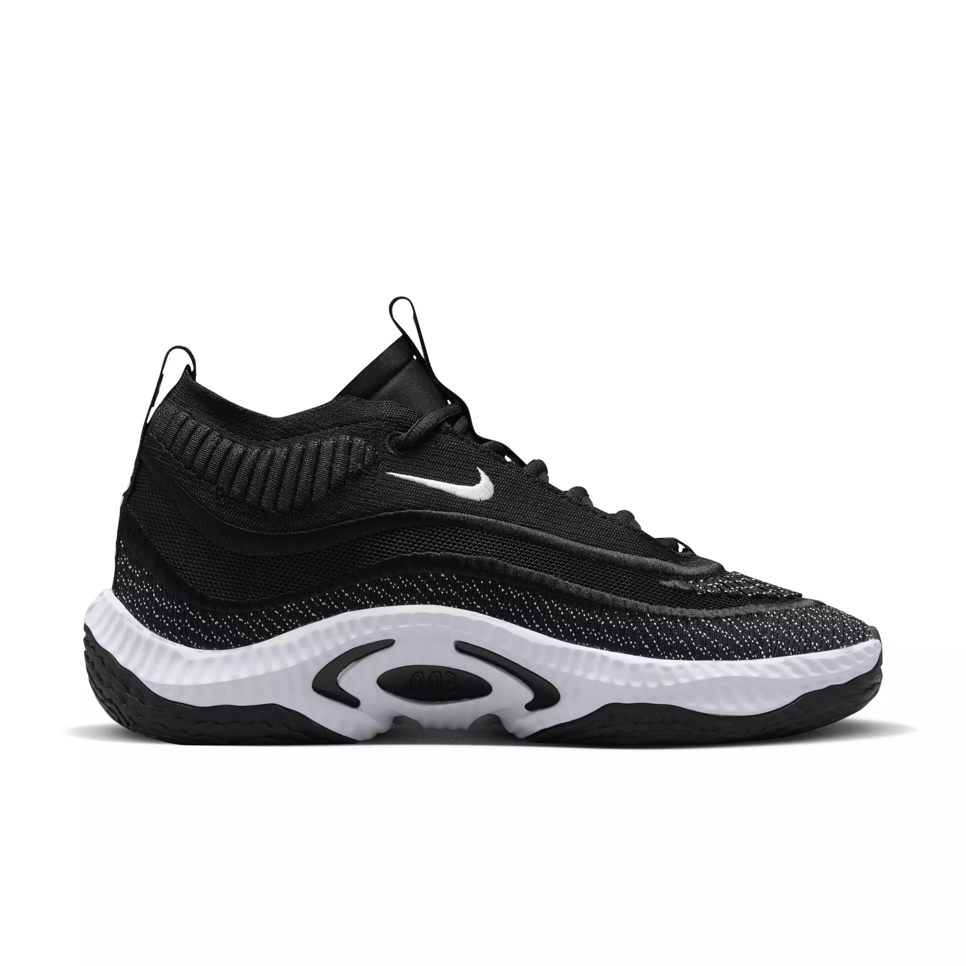 Nike Cosmic Unity 3 (Team) "Black/White" Men's Basketball Shoe - BLACK/WHITE