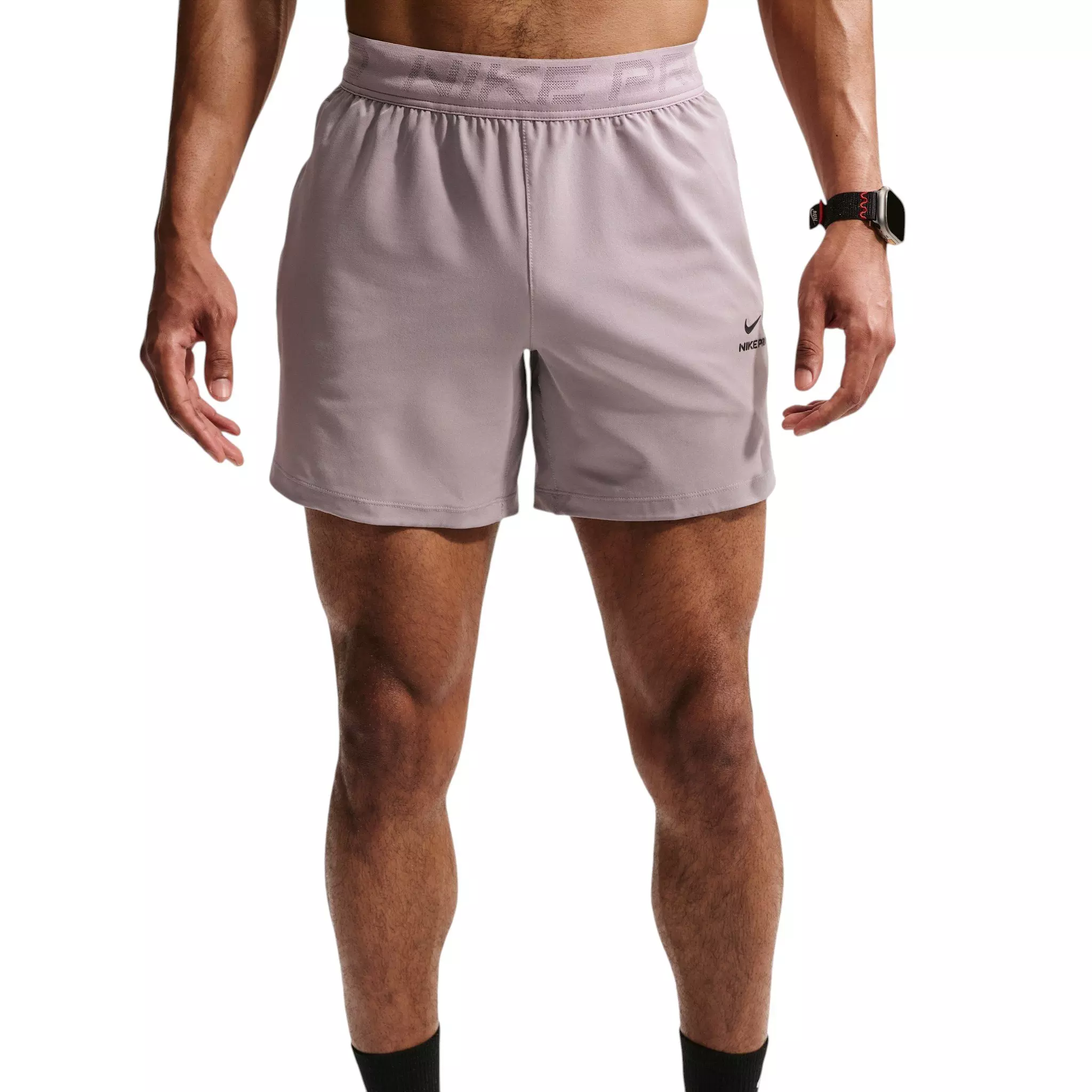 Nike Men's Pro Training Dri-FIT 6" Shorts - Light Purple - LIGHT PURPLE