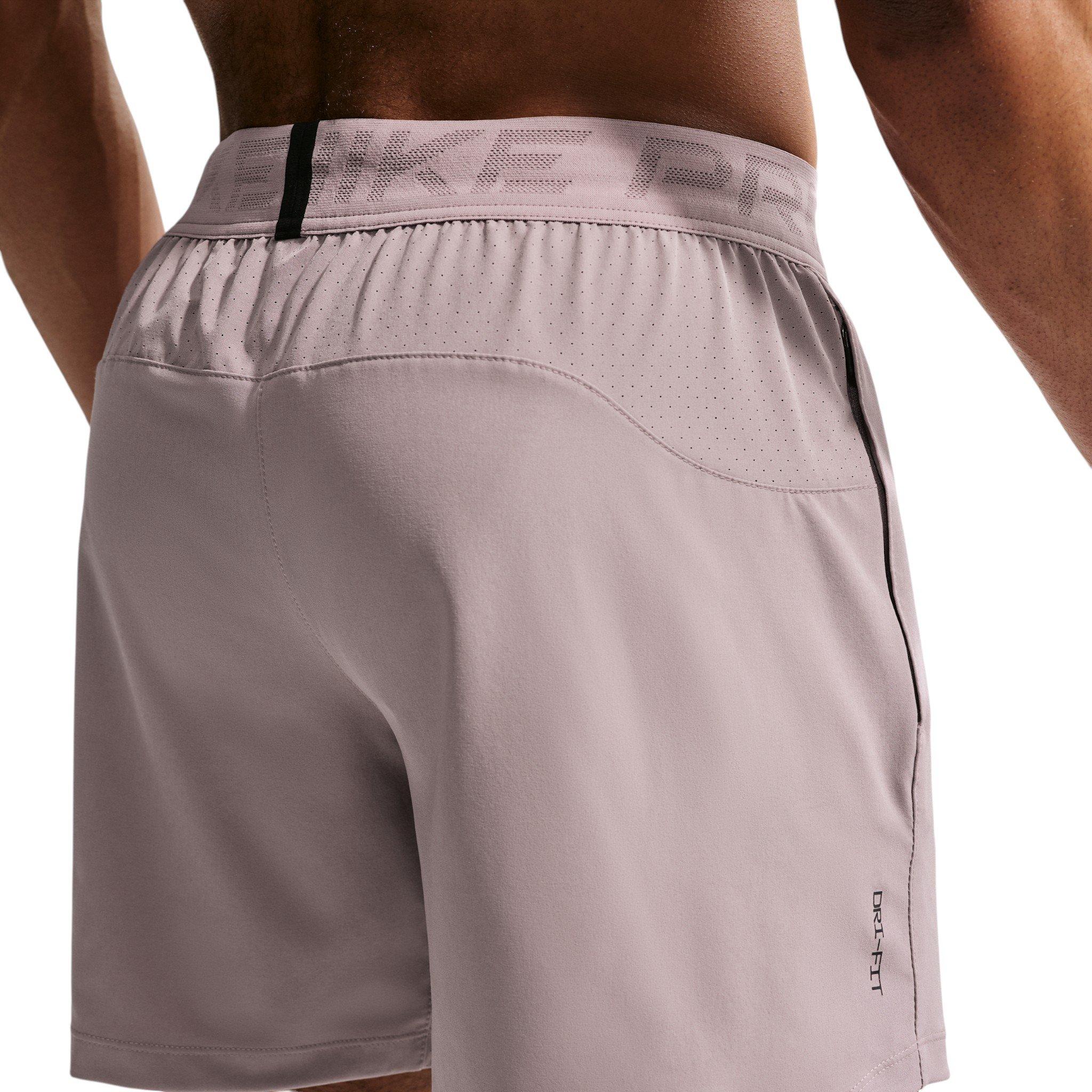 Nike Men's Pro Training Dri-FIT 6" Shorts - Light Purple - LIGHT PURPLE