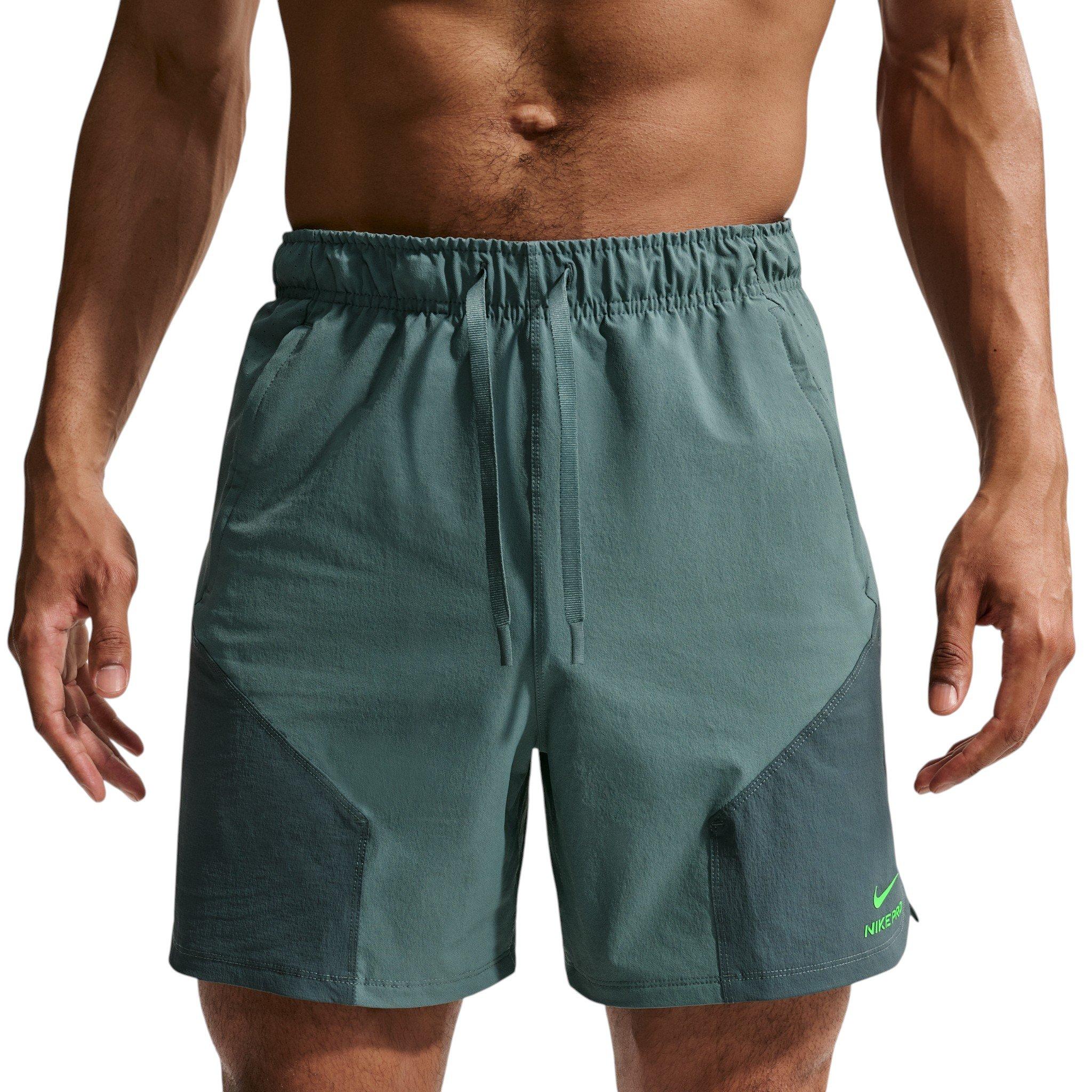 Nike Men's Pro Training Dri-FIT ADV 6" Shorts - Green - GREEN