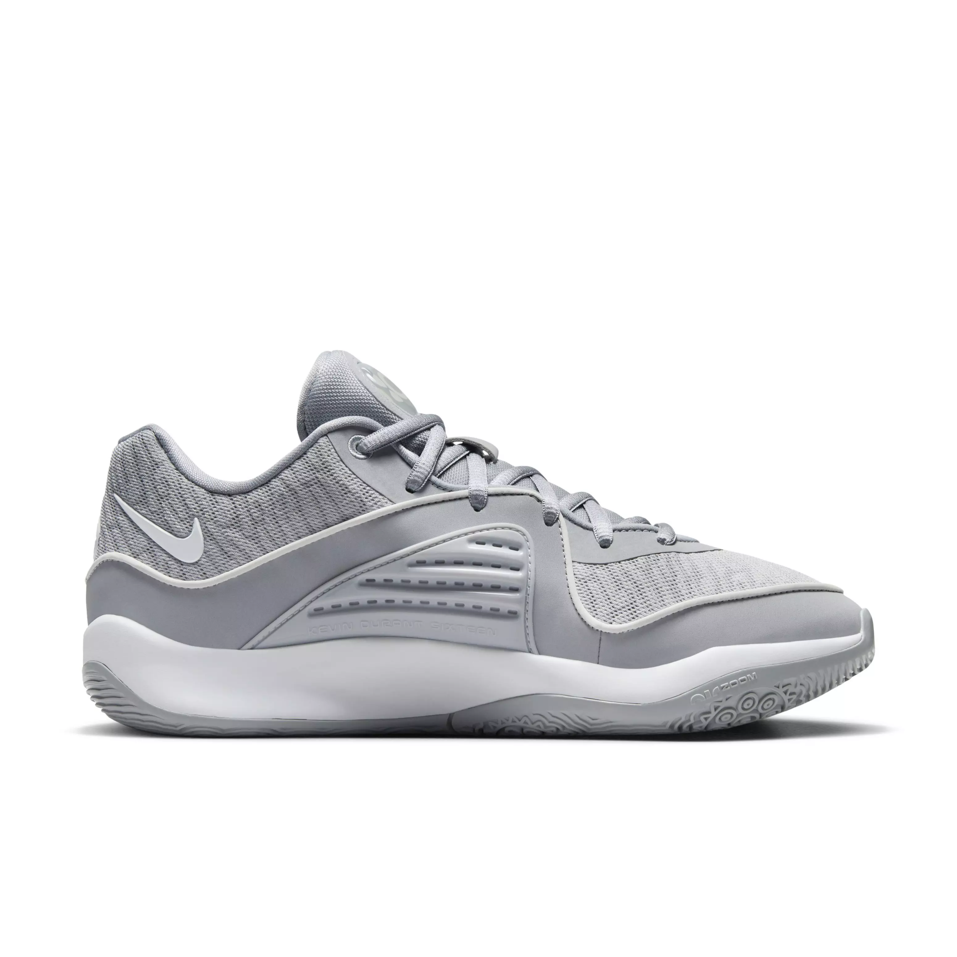 Nike KD16 (Team) "Wolf Grey/White" Men's Basketball Shoe - GREY/WHITE