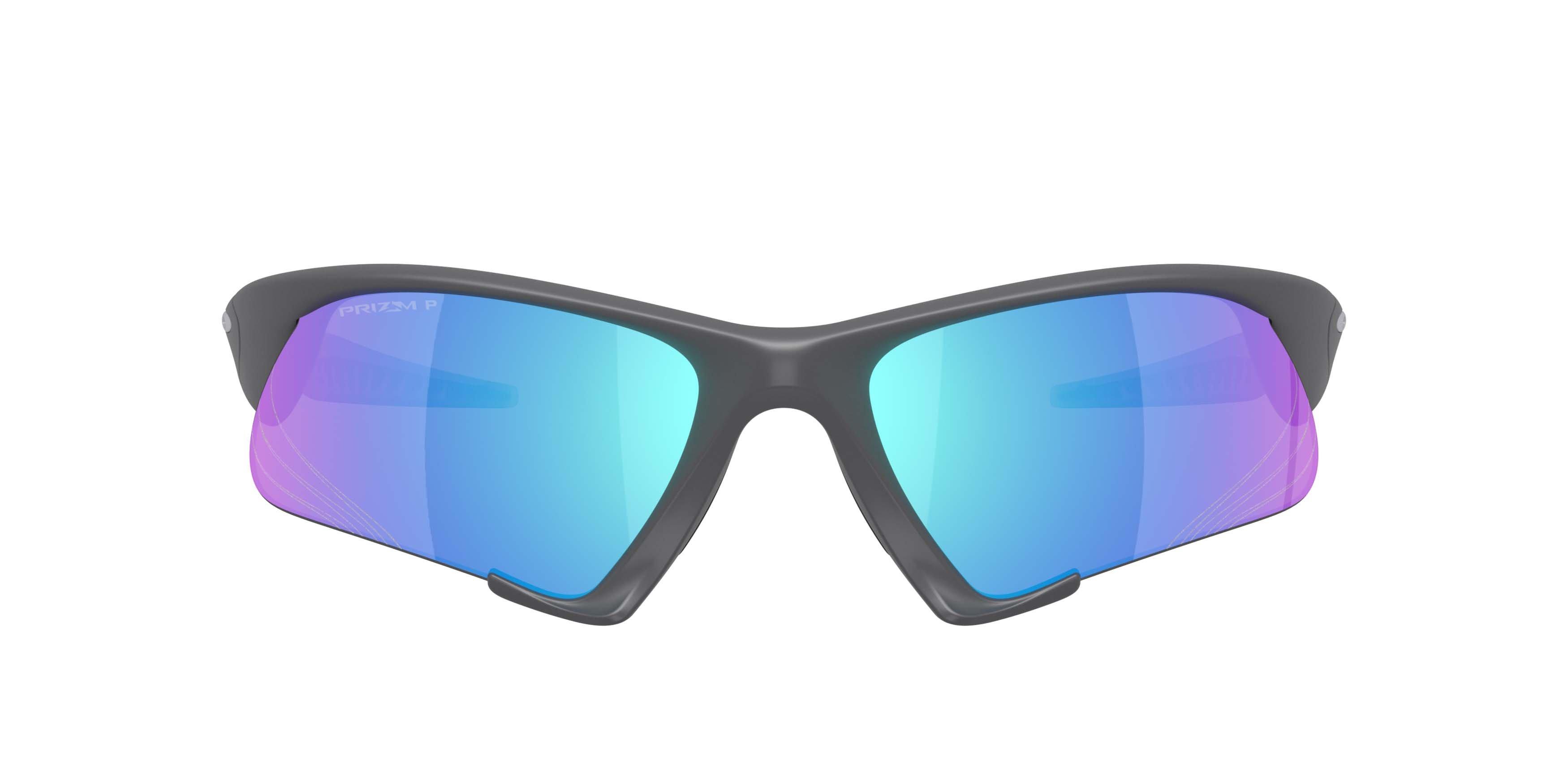 Oakley Suture Jacket Prizm Sapphire Polarized Sunglasses &ndash; Matte Carbon - BLACK/BLUE Thumbnail View 2