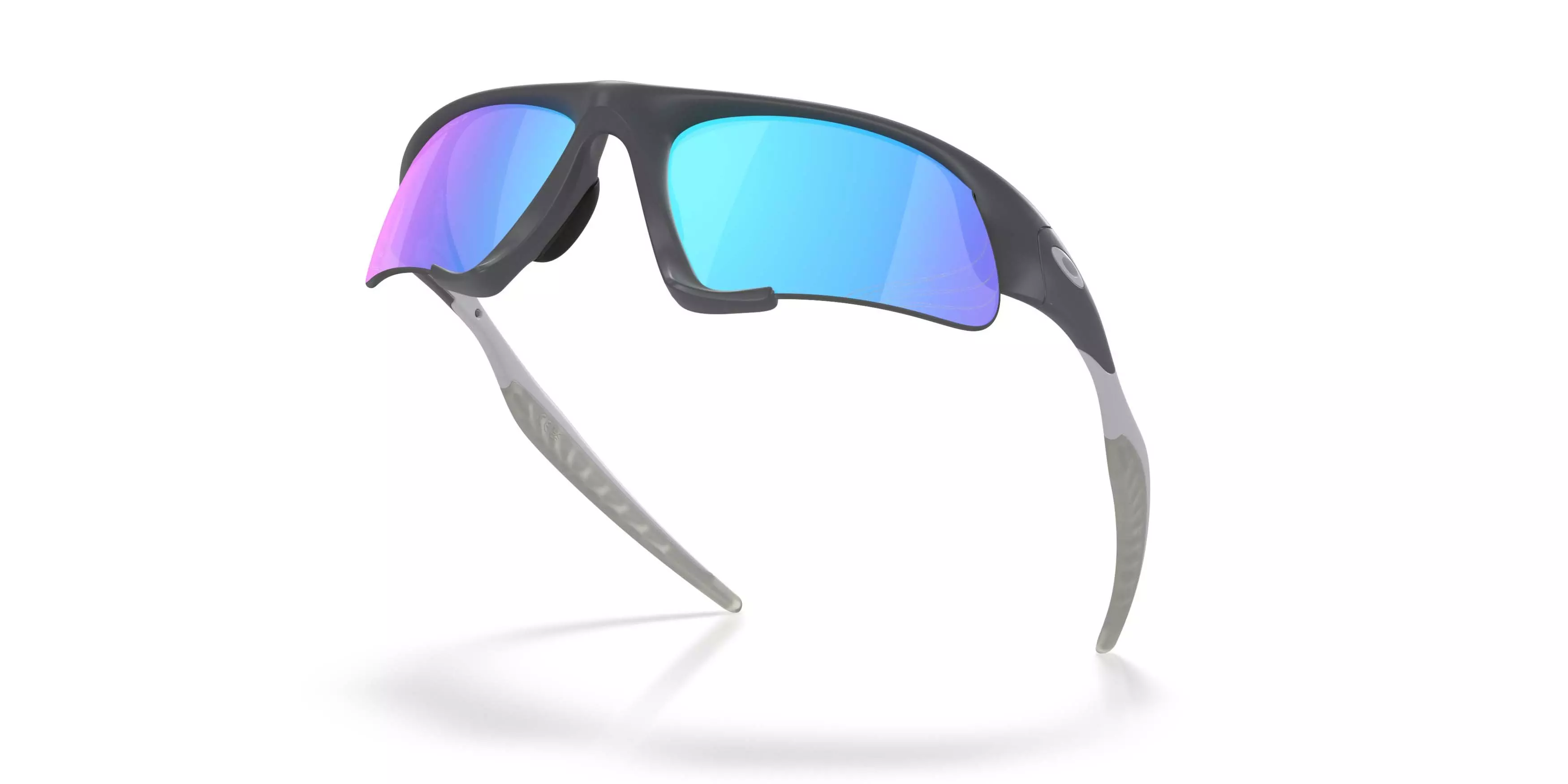 Oakley Suture Jacket Prizm Sapphire Polarized Sunglasses &ndash; Matte Carbon - BLACK/BLUE