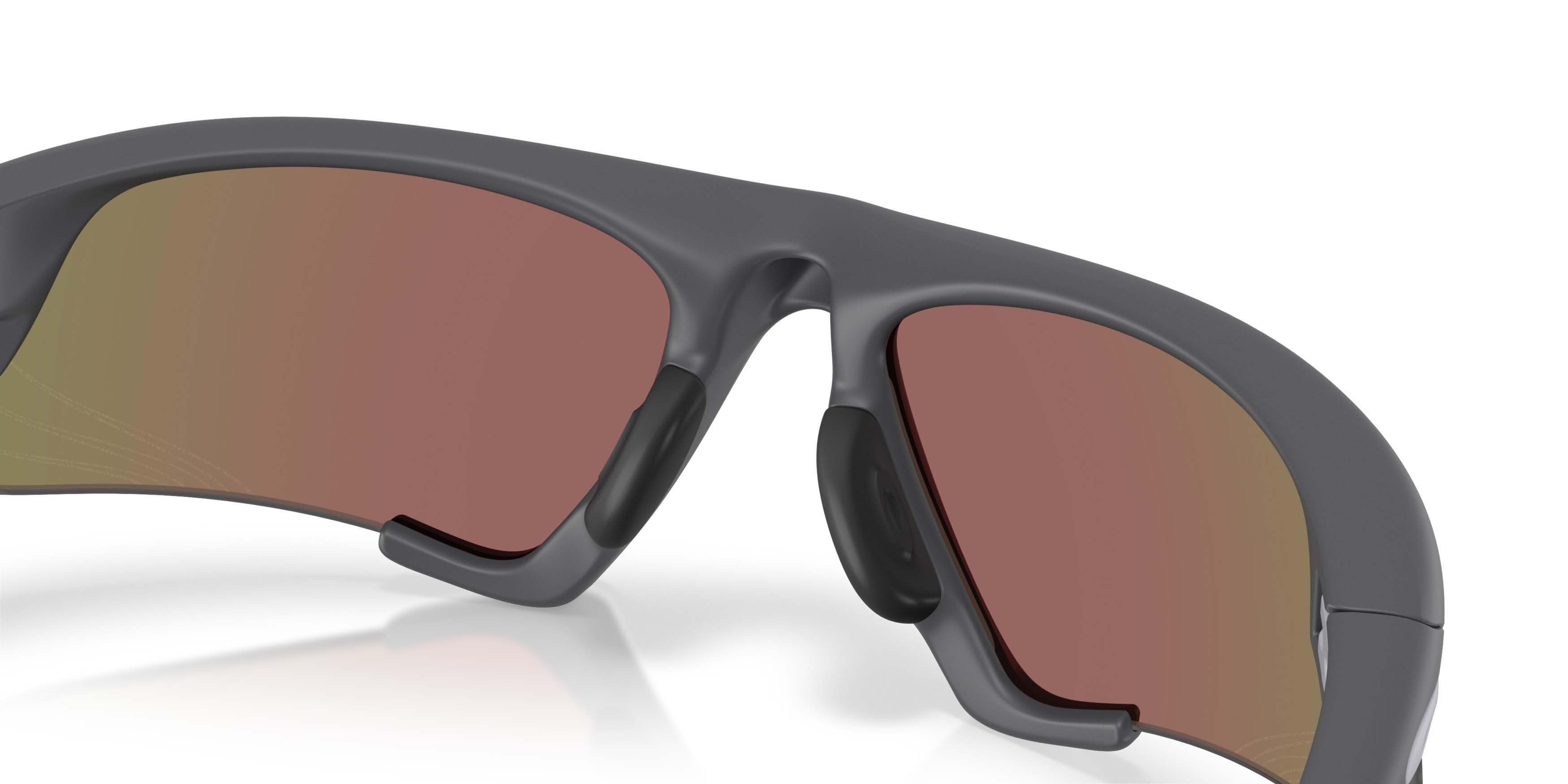 Oakley Suture Jacket Prizm Sapphire Polarized Sunglasses &ndash; Matte Carbon - BLACK/BLUE Thumbnail View 5