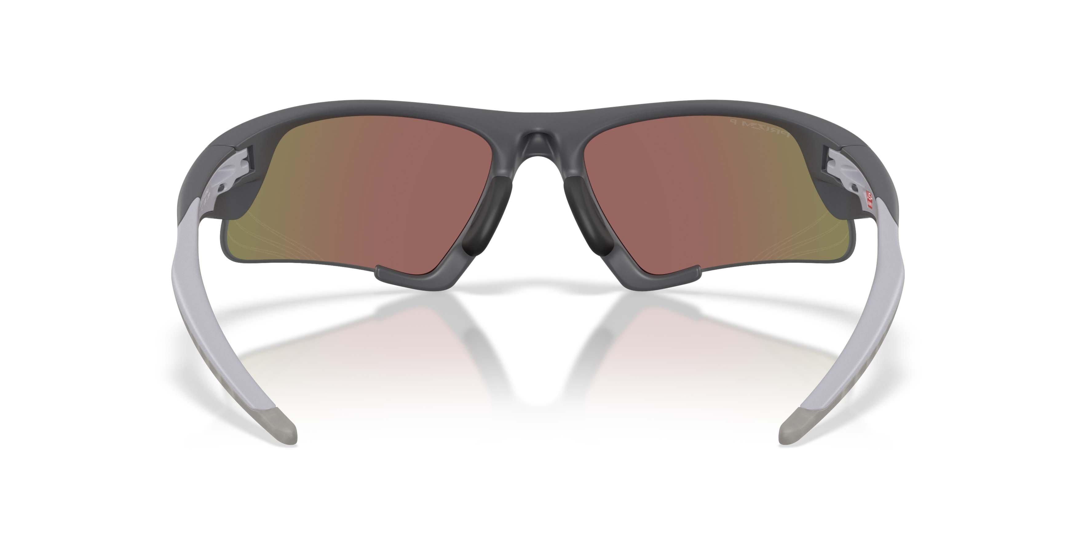 Oakley Suture Jacket Prizm Sapphire Polarized Sunglasses &ndash; Matte Carbon - BLACK/BLUE Thumbnail View 6