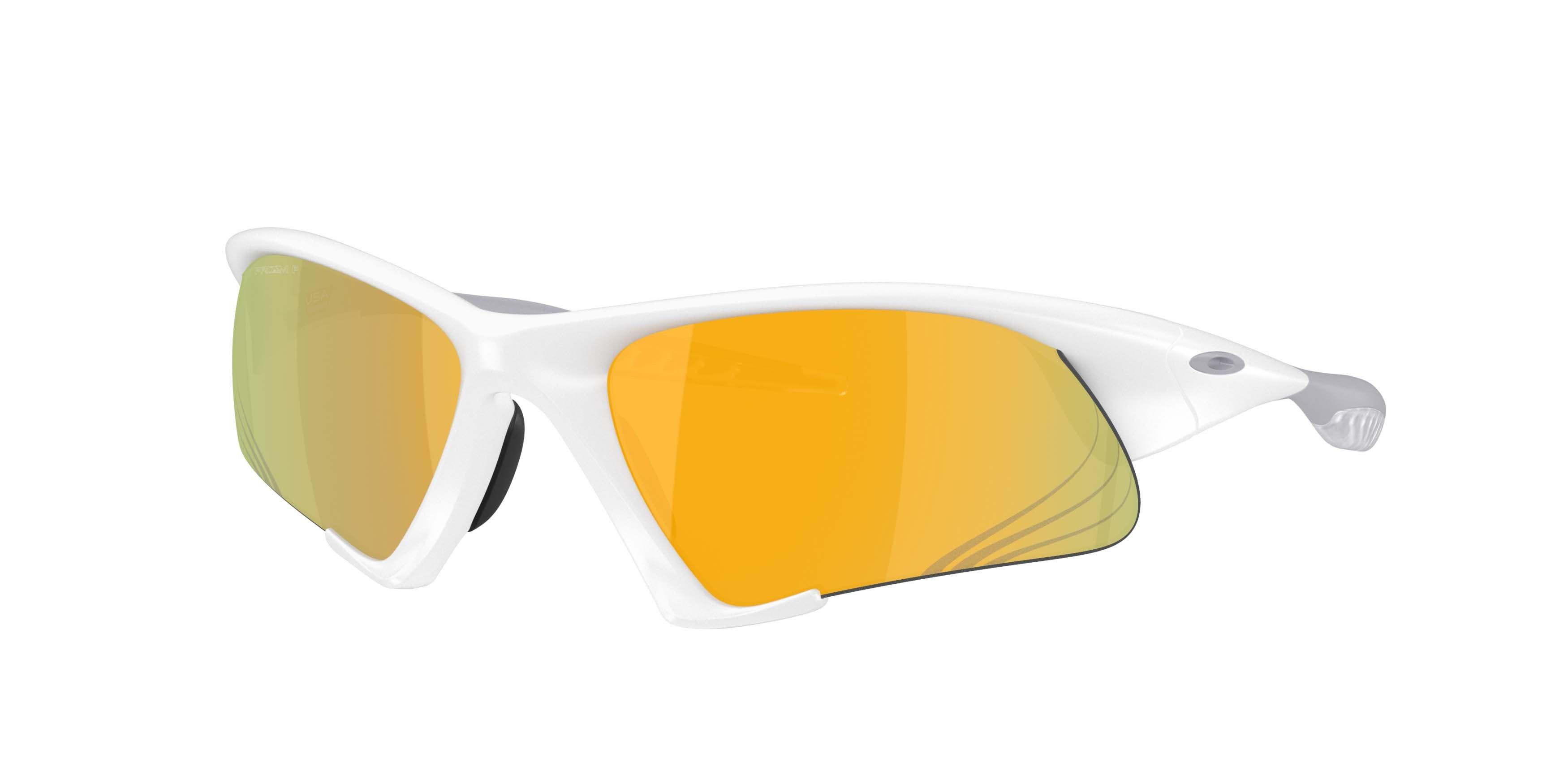 Oakley Suture Jacket Prizm 24K Polarized Sunglasses &ndash; Matte White - WHITE/GOLD Thumbnail View 1