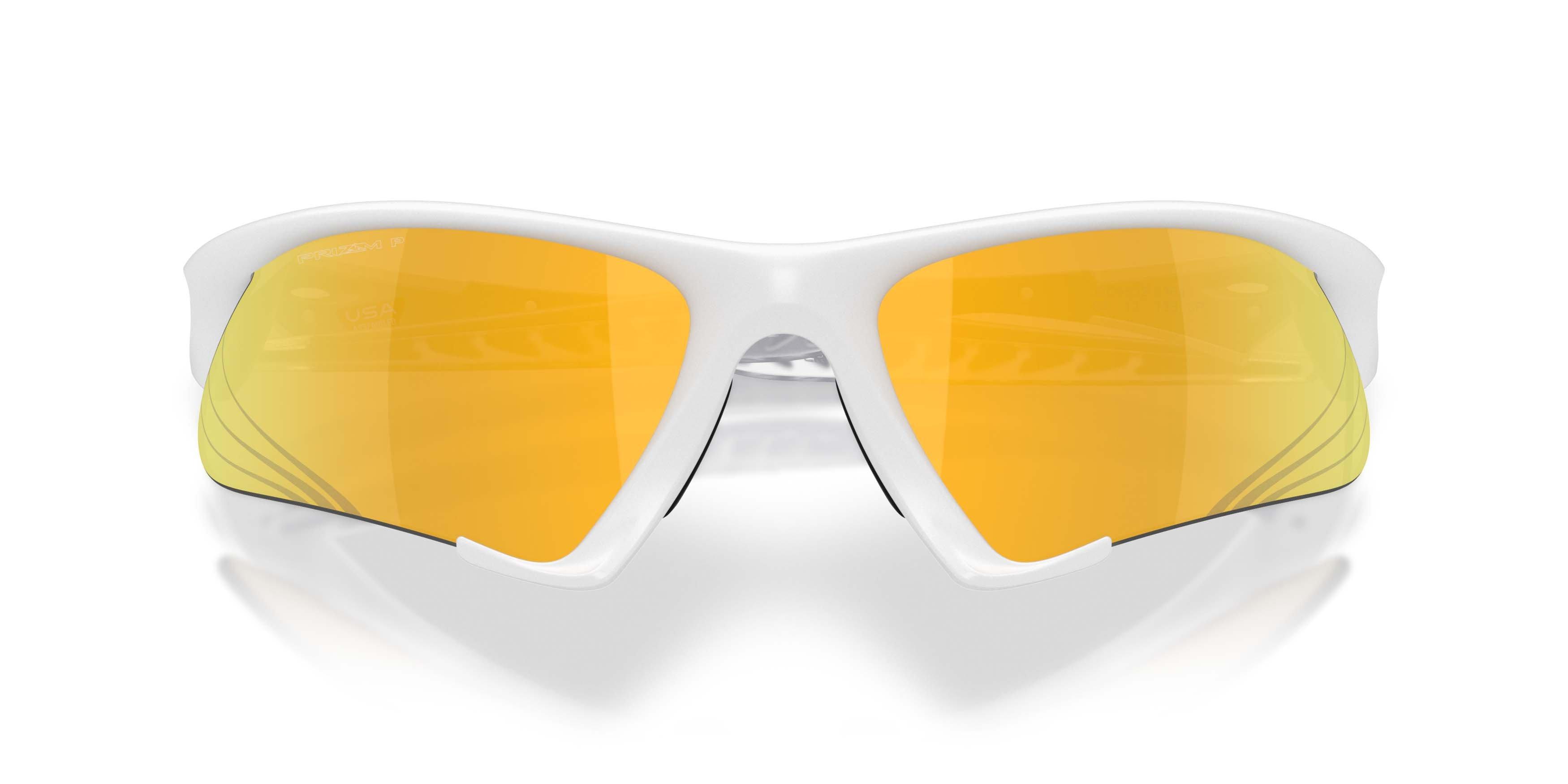Oakley Suture Jacket Prizm 24K Polarized Sunglasses &ndash; Matte White - WHITE/GOLD Thumbnail View 7