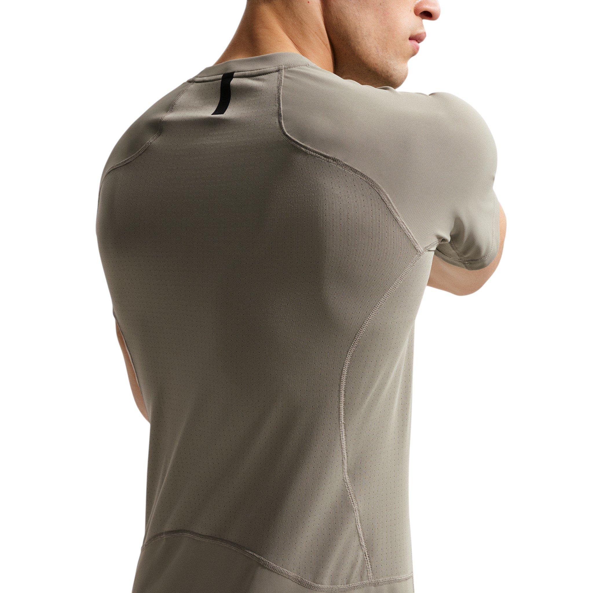 Nike Men's Pro Training Dri-FIT Short Sleeve Top - Army Green - ARMY GREEN