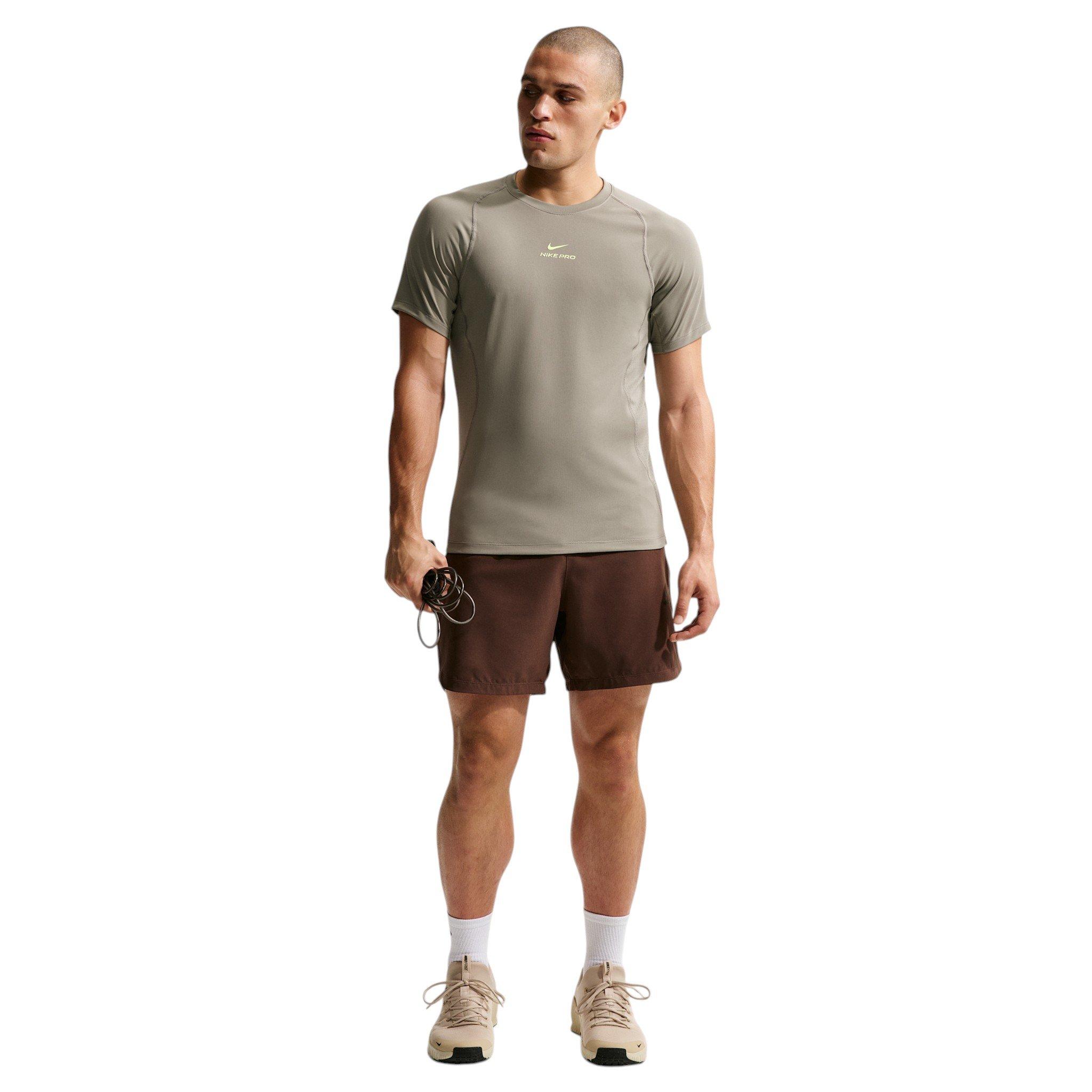 Nike Men's Pro Training Dri-FIT Short Sleeve Top - Army Green - ARMY GREEN
