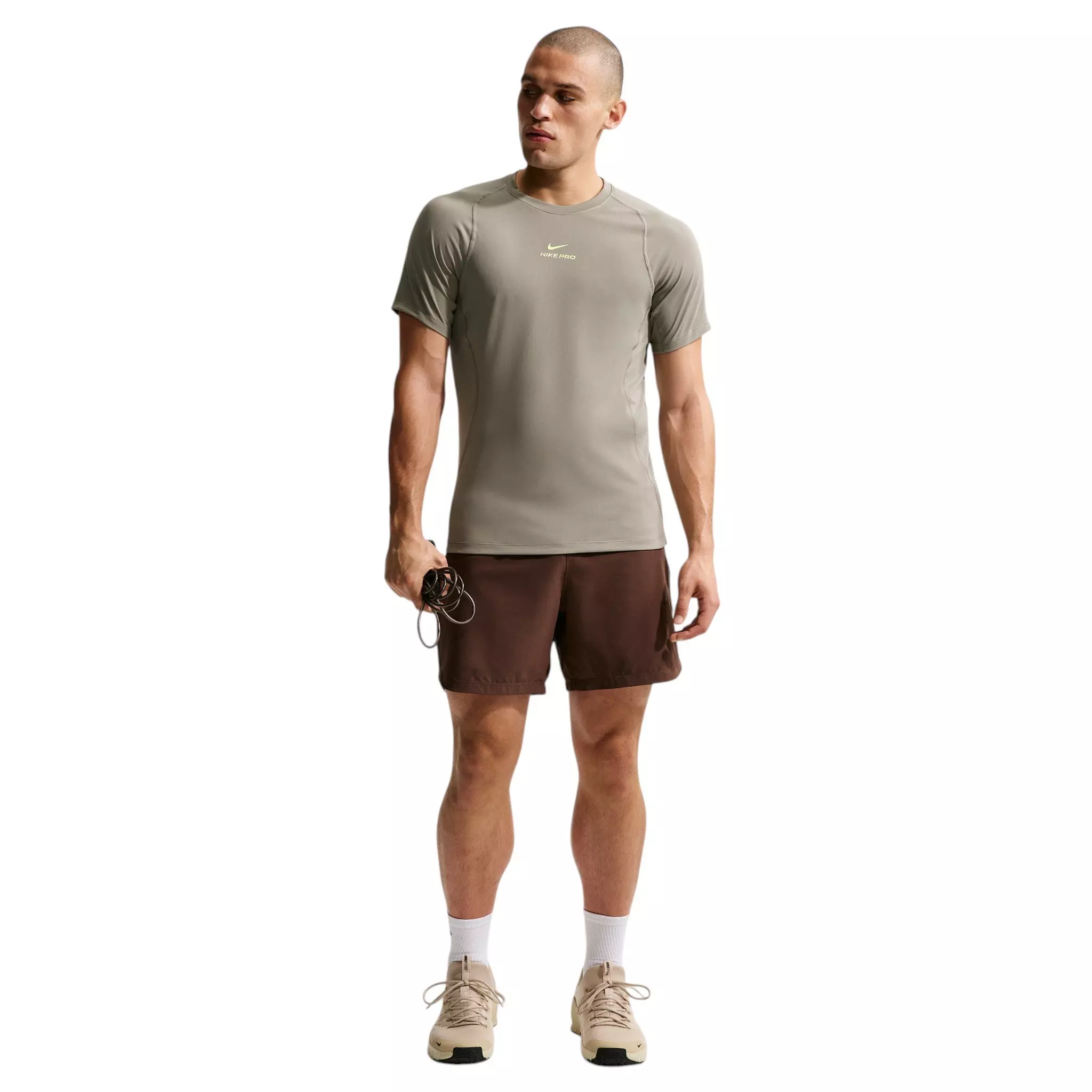 Nike Men's Pro Training Dri-FIT Short Sleeve Top - Army Green - ARMY GREEN
