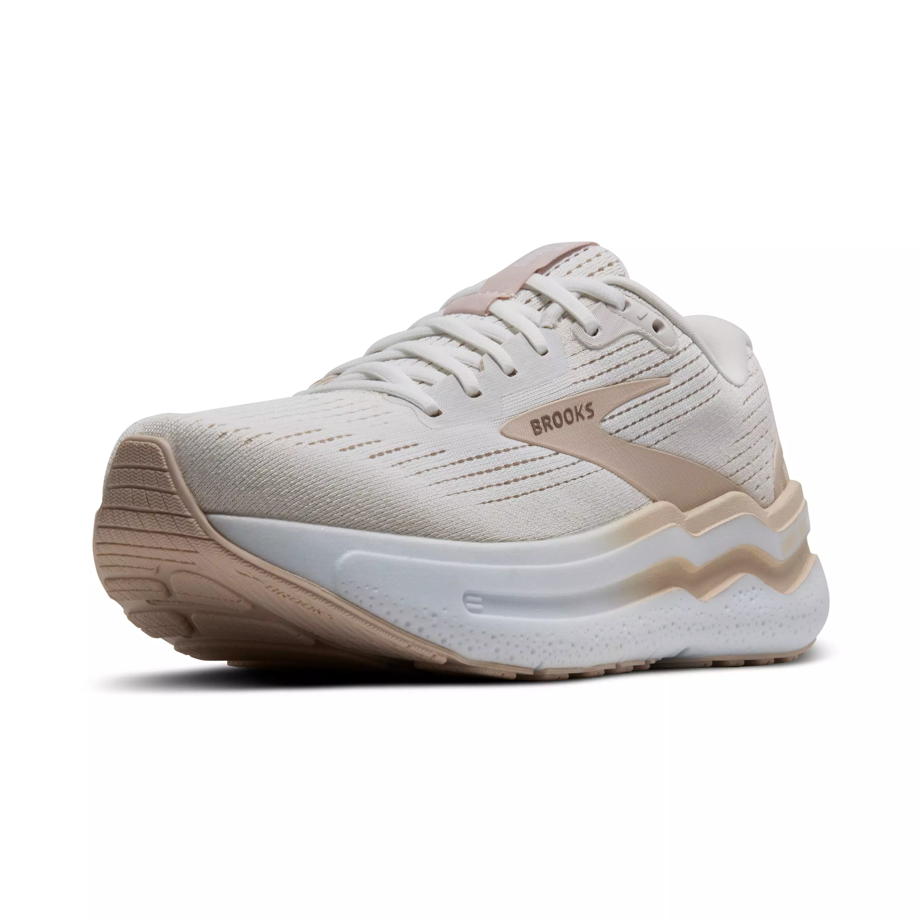 Brooks Ghost Max 2 "White/Tan" Women's Running Shoe - WHITE/TAN