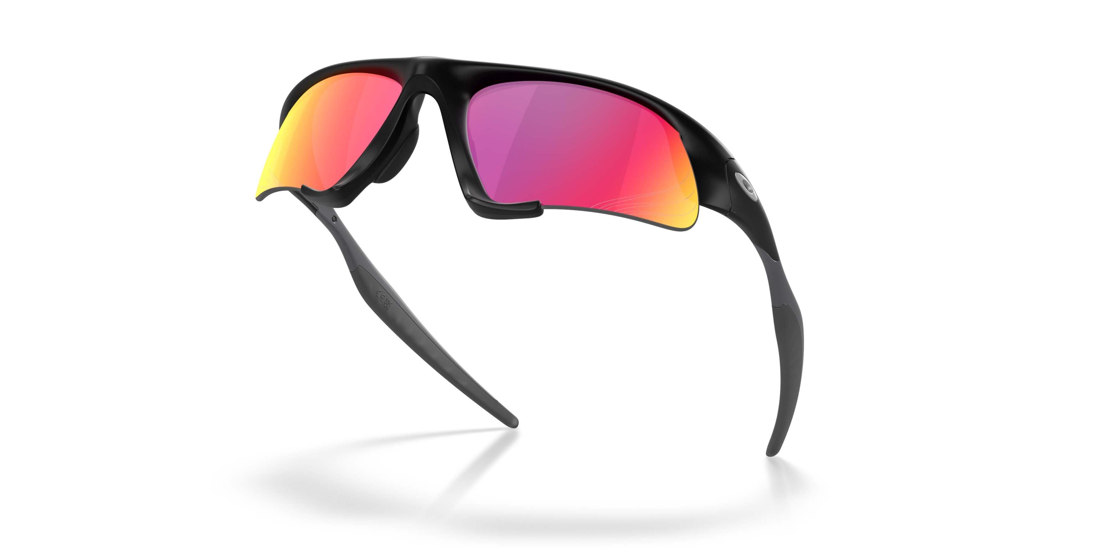 Oakley Suture Jacket Prizm Road Sunglasses &ndash; Matte Black - BLACK/RED Thumbnail View 3
