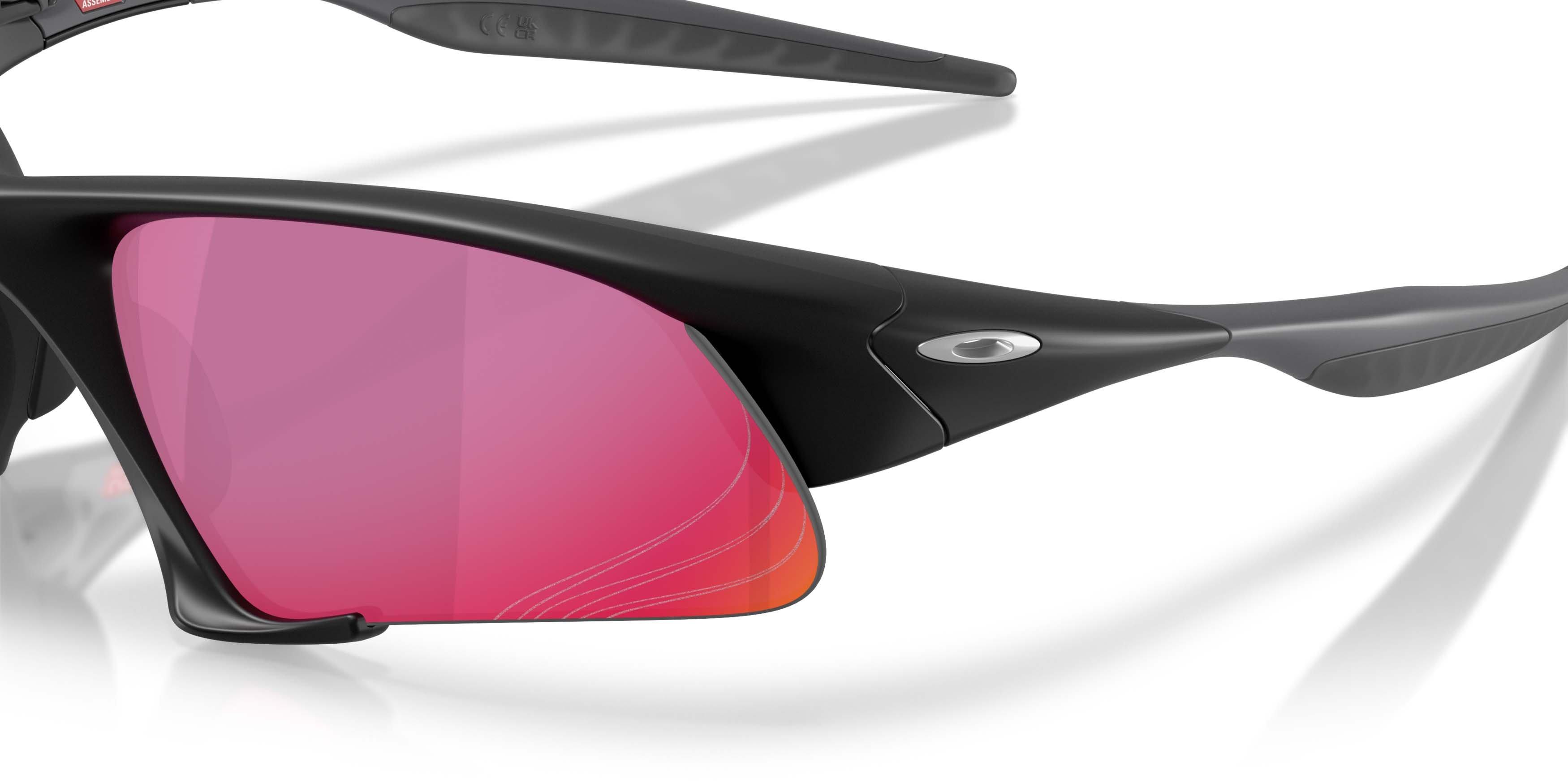 Oakley Suture Jacket Prizm Road Sunglasses &ndash; Matte Black - BLACK/RED Thumbnail View 4