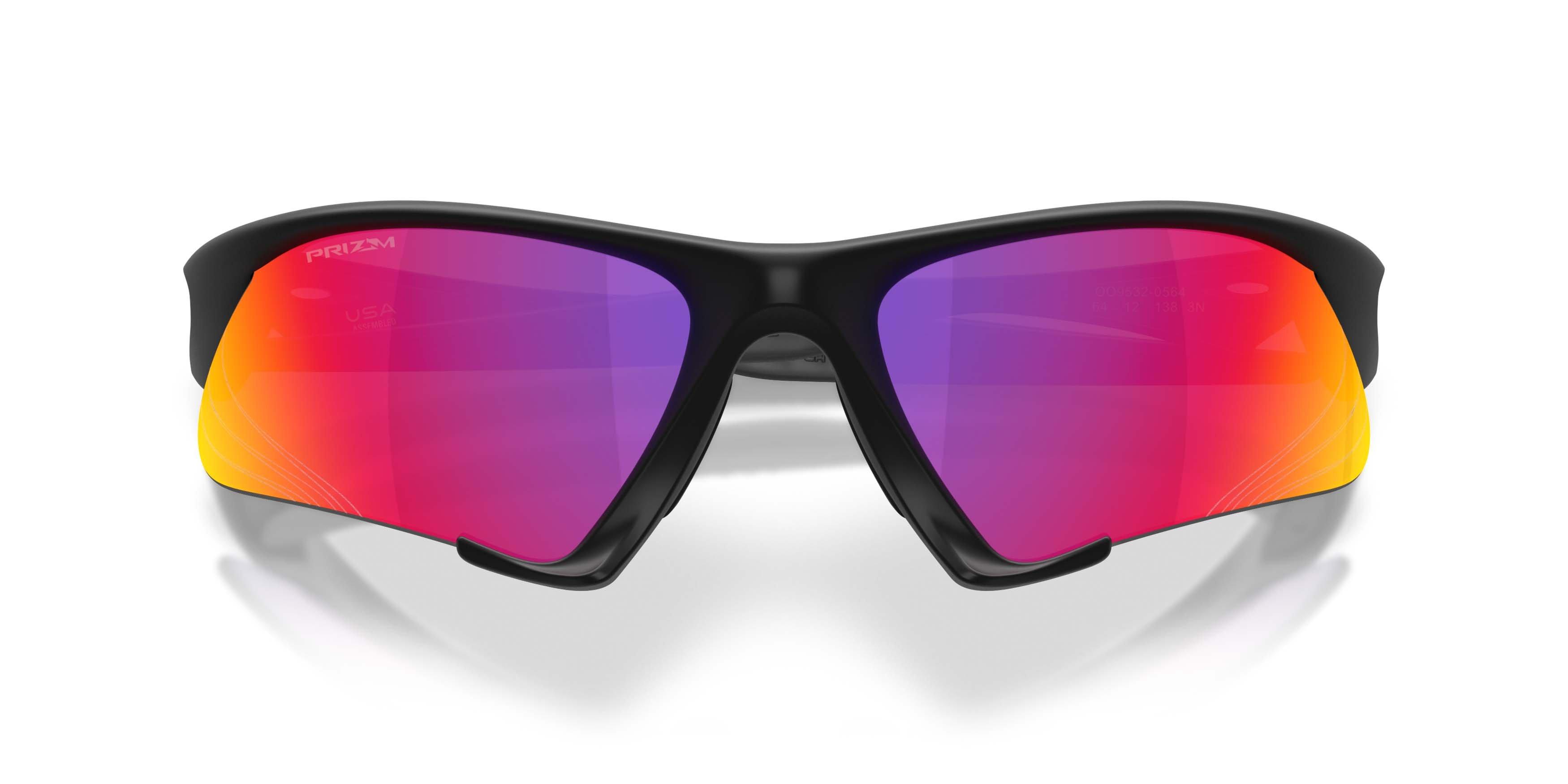 Oakley Suture Jacket Prizm Road Sunglasses &ndash; Matte Black - BLACK/RED Thumbnail View 7