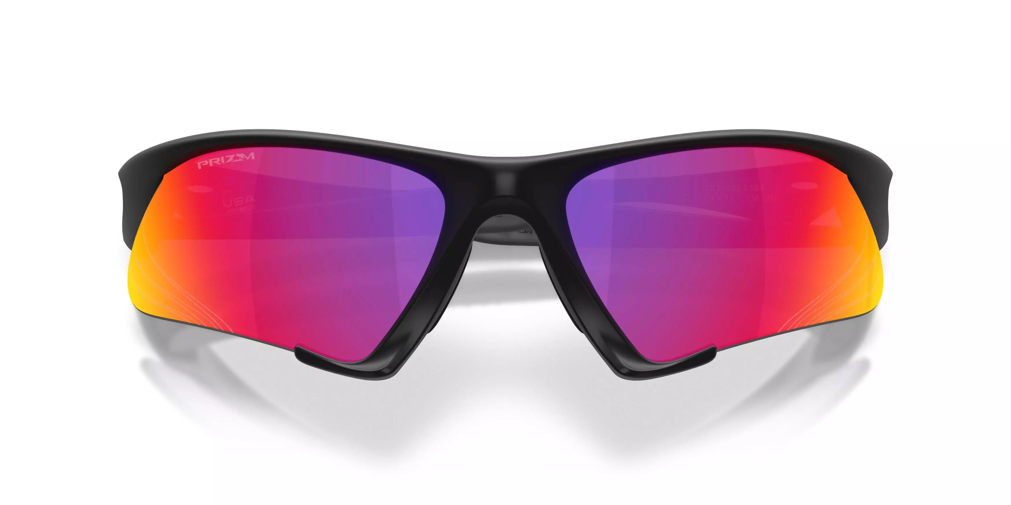 Oakley Suture Jacket Prizm Road Sunglasses &ndash; Matte Black - BLACK/RED