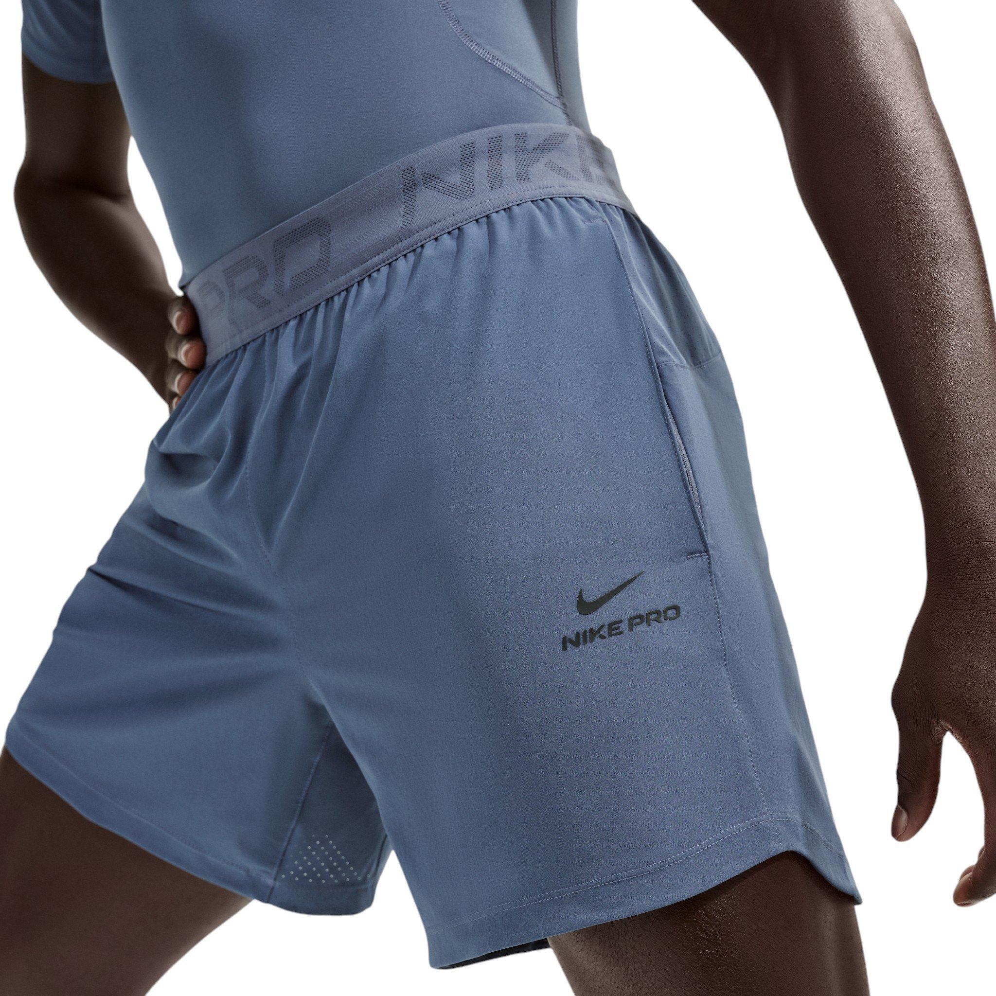 Nike Men's Pro Training Dri-FIT 6" Shorts - Blue - BLUE