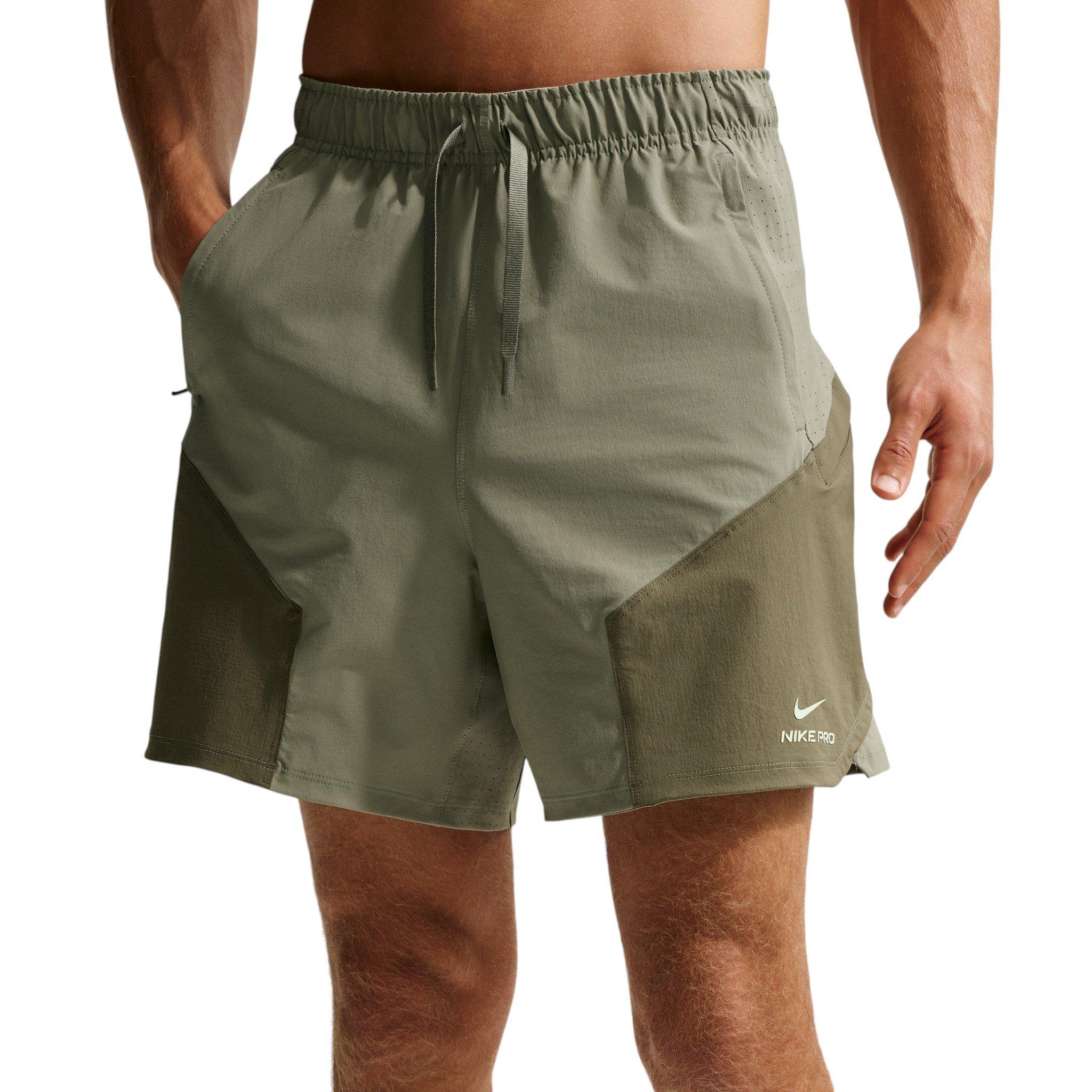 Nike Men's Pro Training Dri-FIT ADV 6" Shorts - Army Green - ARMY GREEN