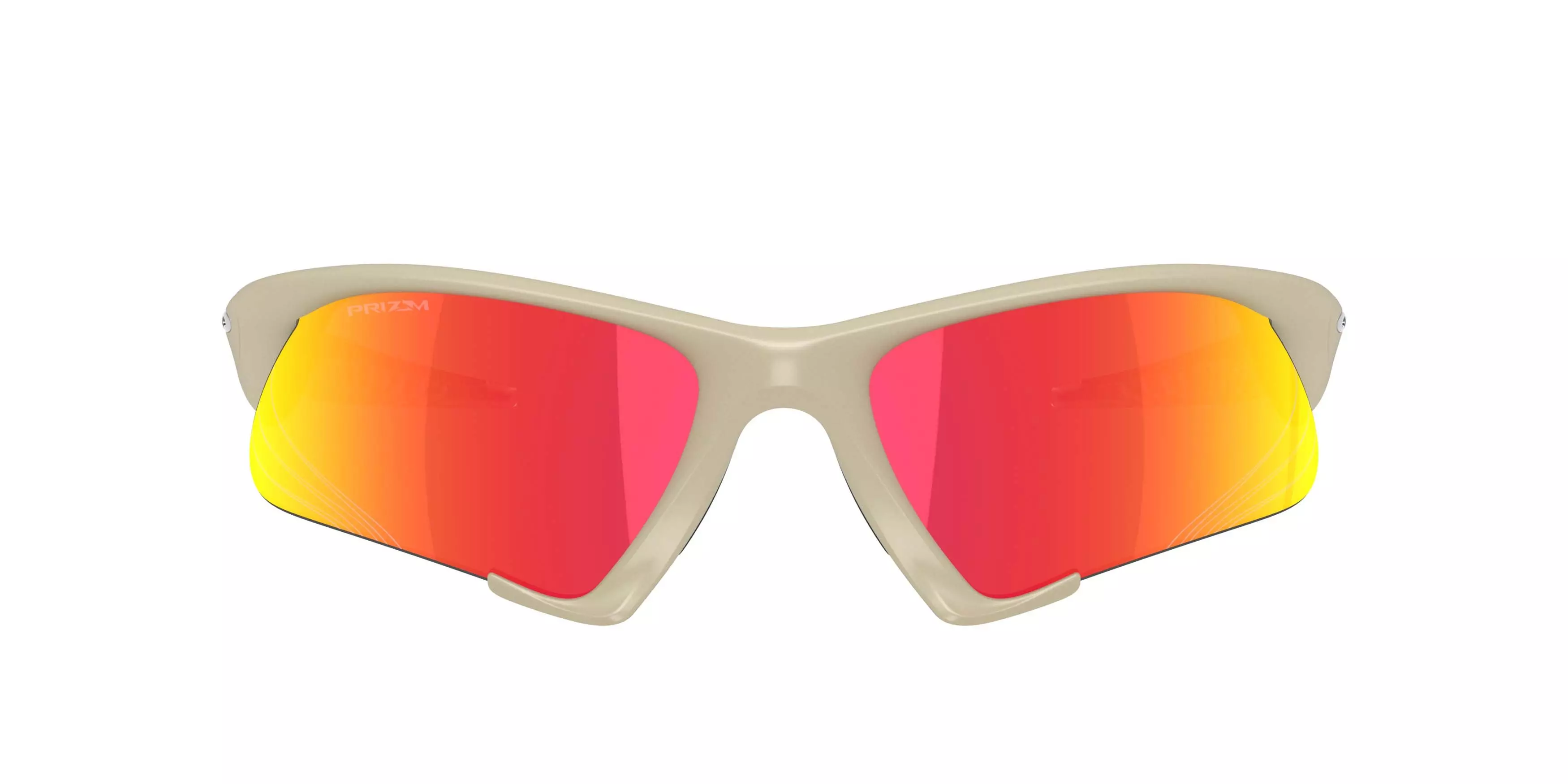 Oakley Suture Jacket Prizm Ruby Sunglasses &ndash; Matte Sand - BROWN/RED