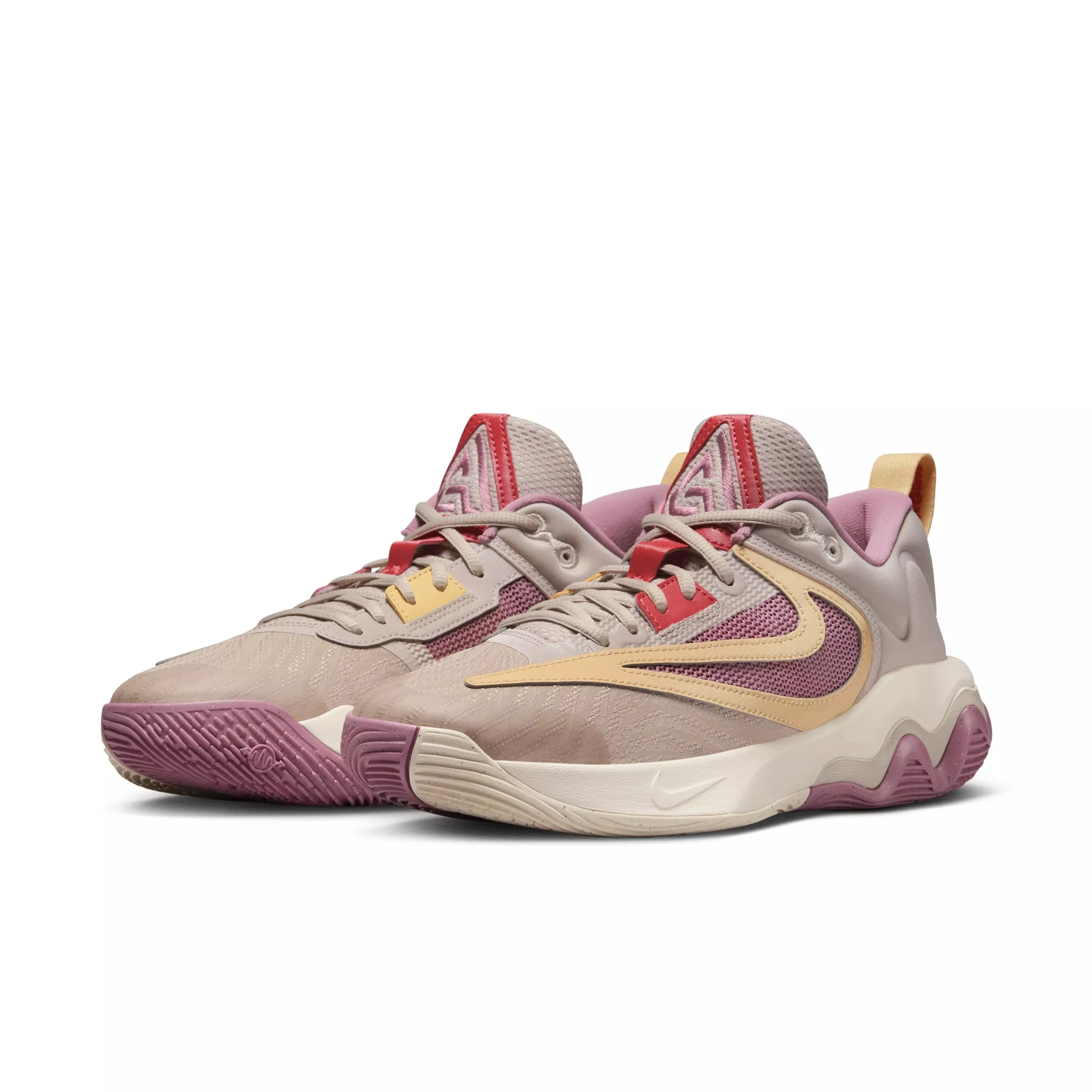Nike Giannis Immortality 3 "Fossil Stone/Desert Berry/Guava Ice/Celestial Gold" Men's Basketball Shoe - STONE/BERRY/GUAVA/GOLD
