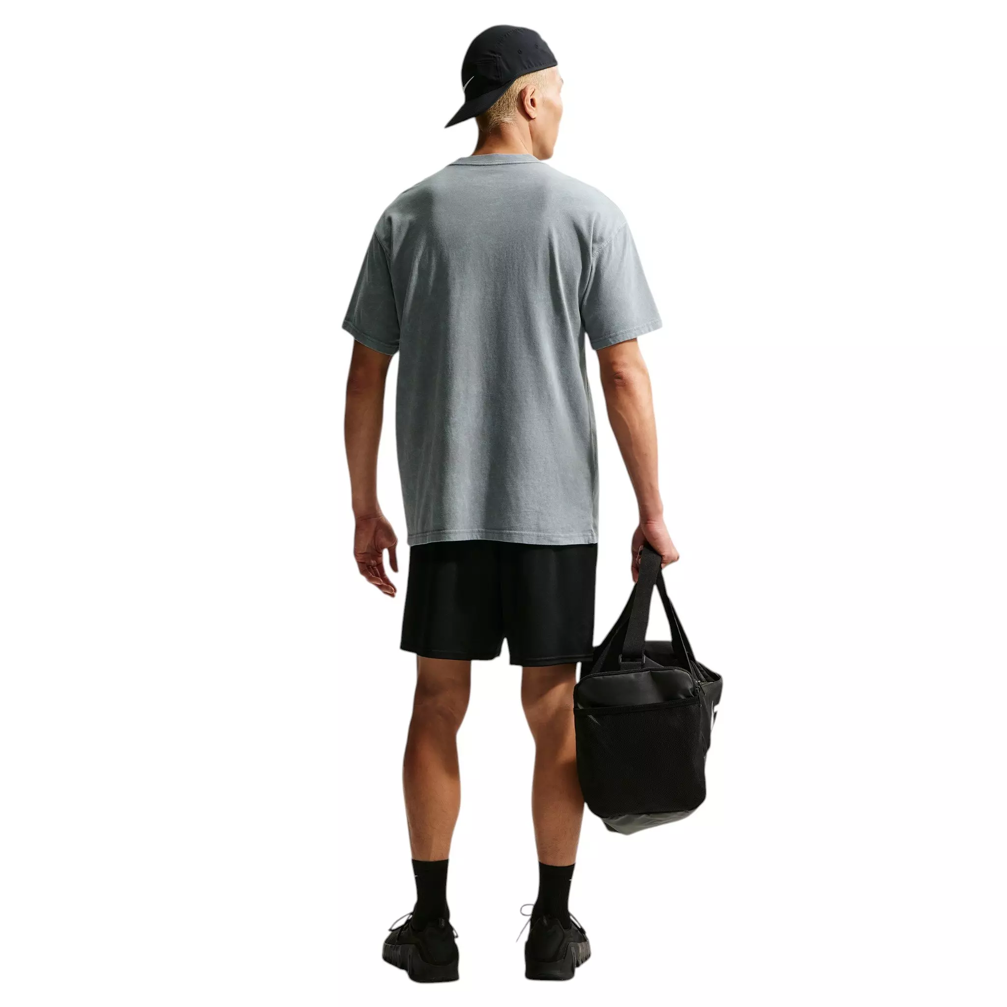 Nike Men's Sharp Wordmark Graphic T-Shirt - Grey - GREY