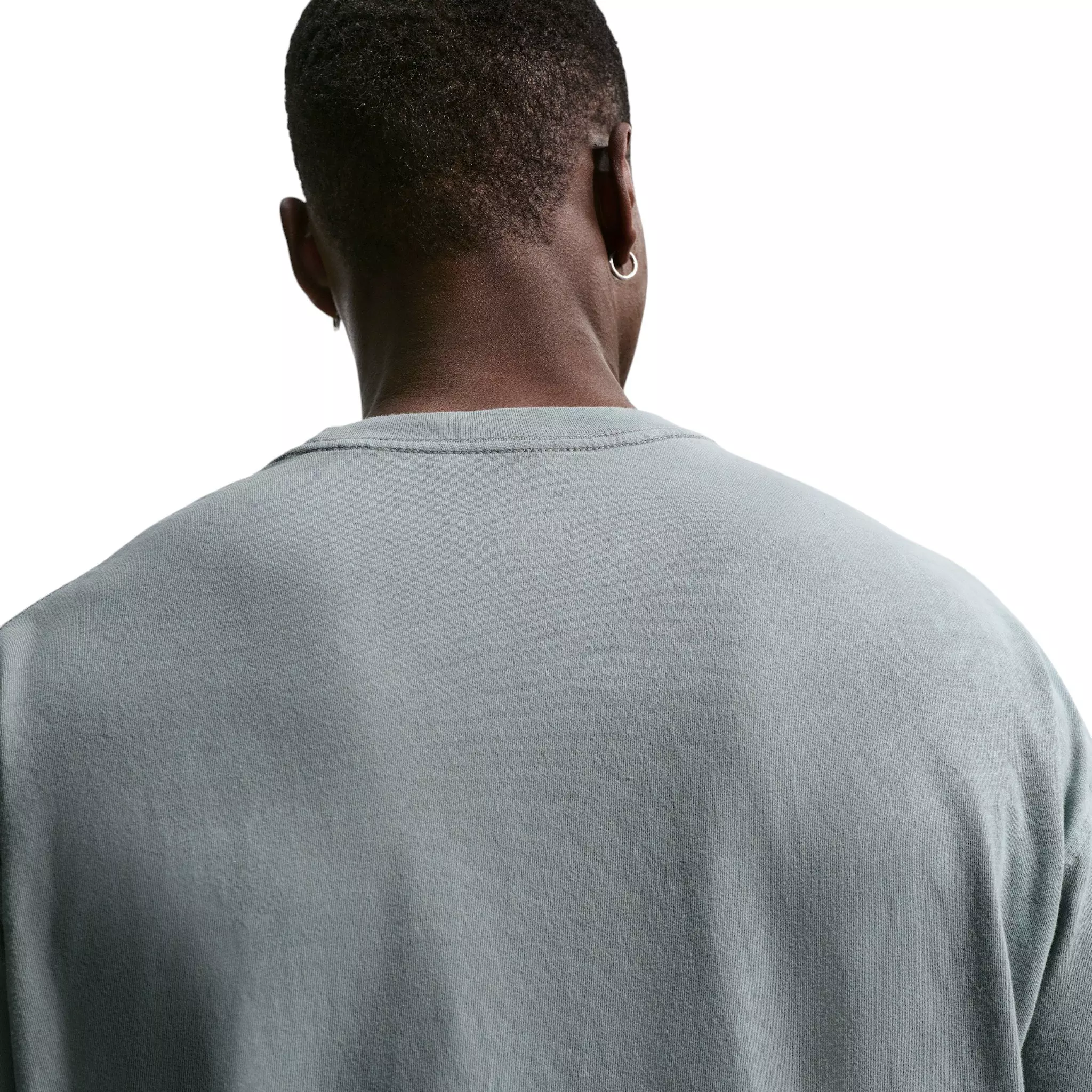Nike Men's Sharp Wordmark Graphic T-Shirt - Grey - GREY