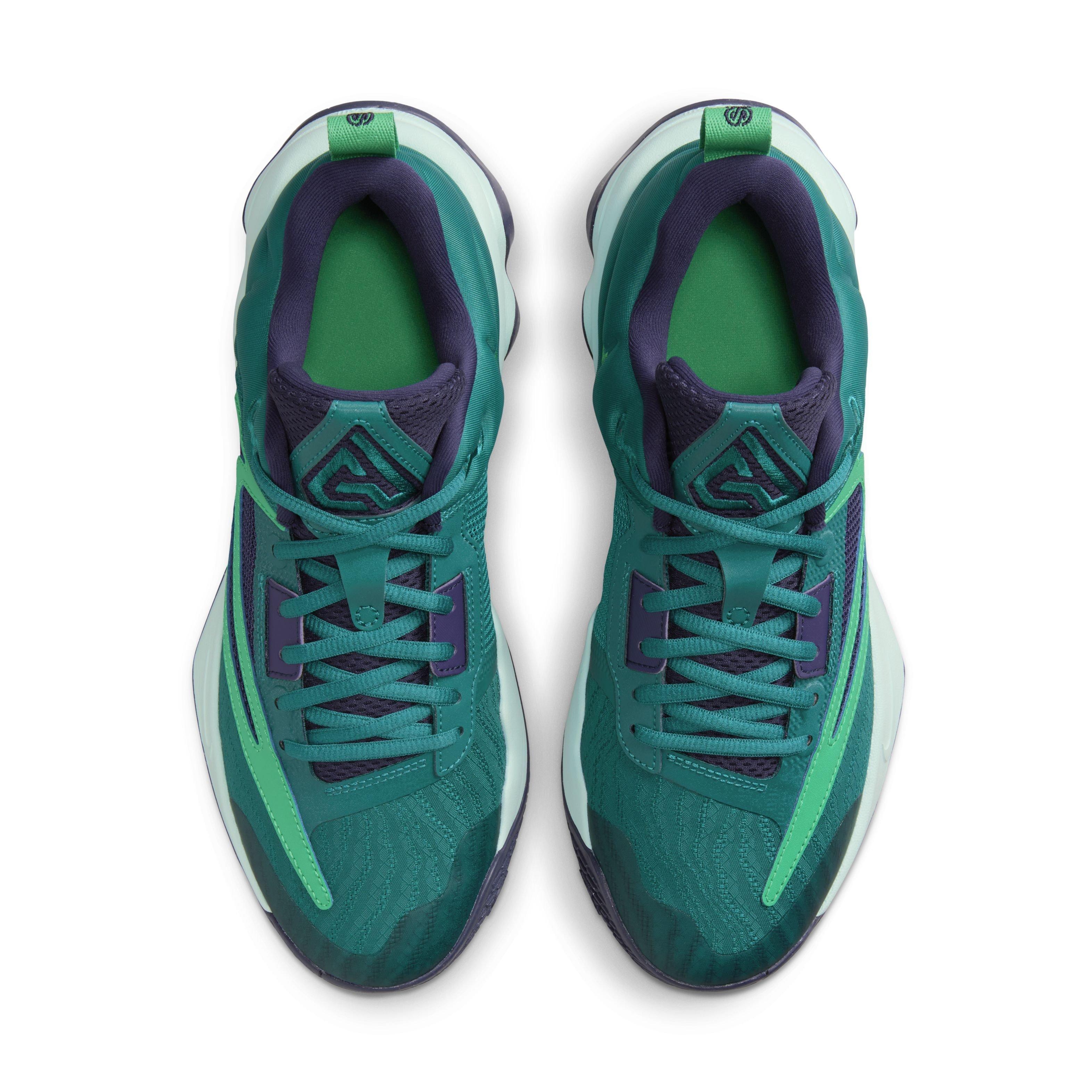 Nike Giannis Immortality 3 "Geode Teal/Purple Ink/Jade Ice/Stadium Green" Men's Basketball Shoe - TEAL/PURPLE/JADE/GREEN Thumbnail View 4