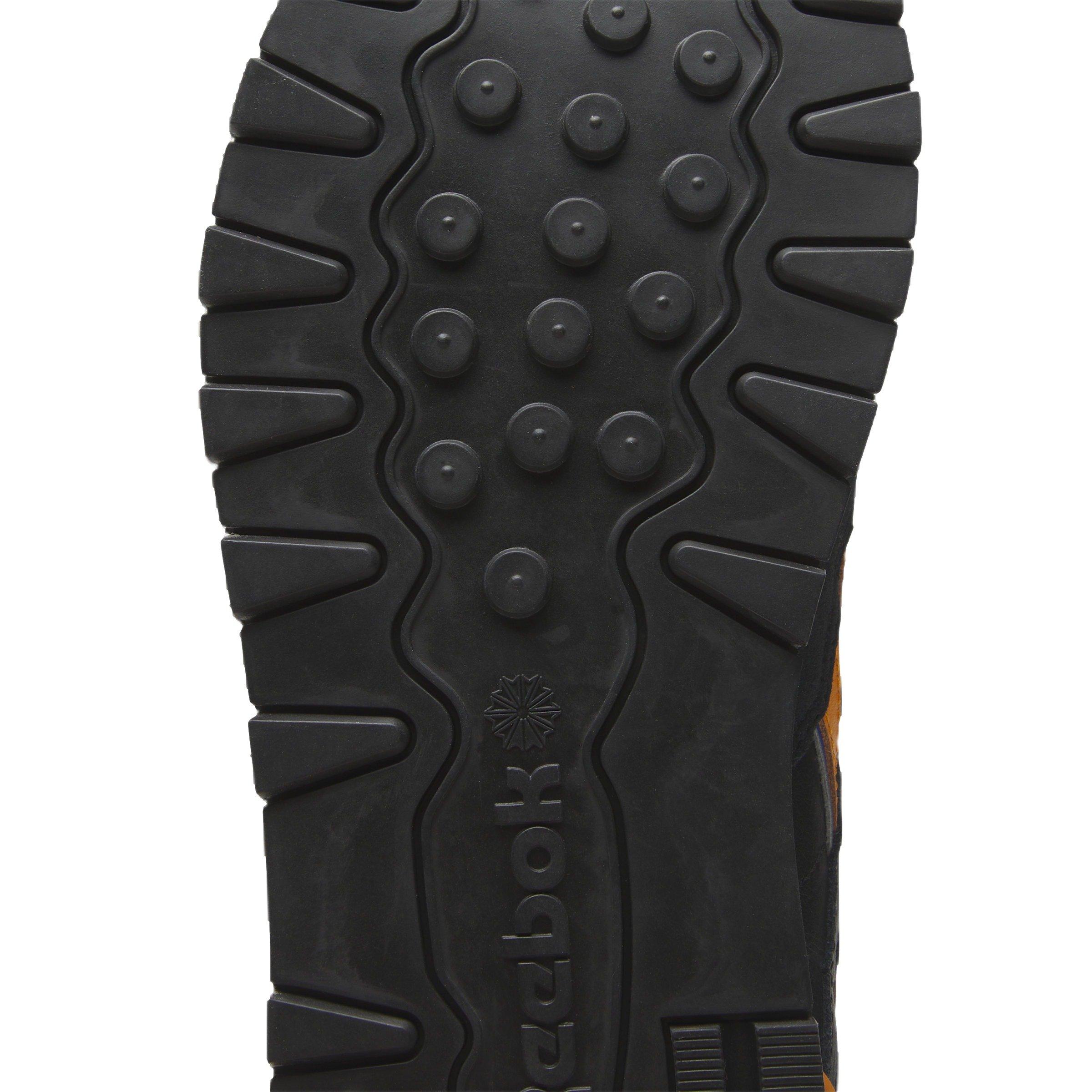 Reebok Classic Leather "Core Black/Shocking Orange/Electric Cobalt" Unisex Shoe - BLACK/ORANGE/COBALT Thumbnail View 9