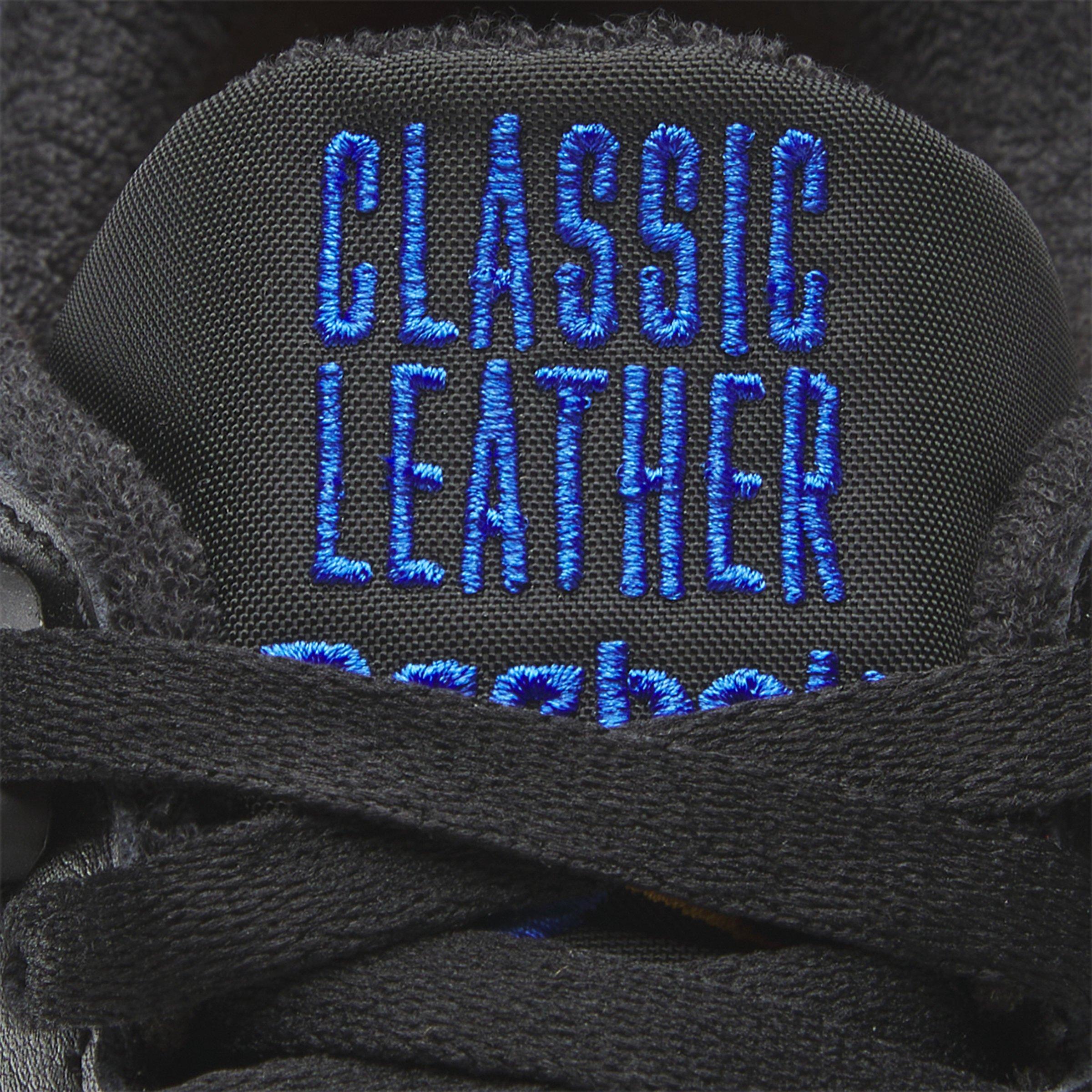 Reebok Classic Leather "Core Black/Shocking Orange/Electric Cobalt" Unisex Shoe - BLACK/ORANGE/COBALT Thumbnail View 7