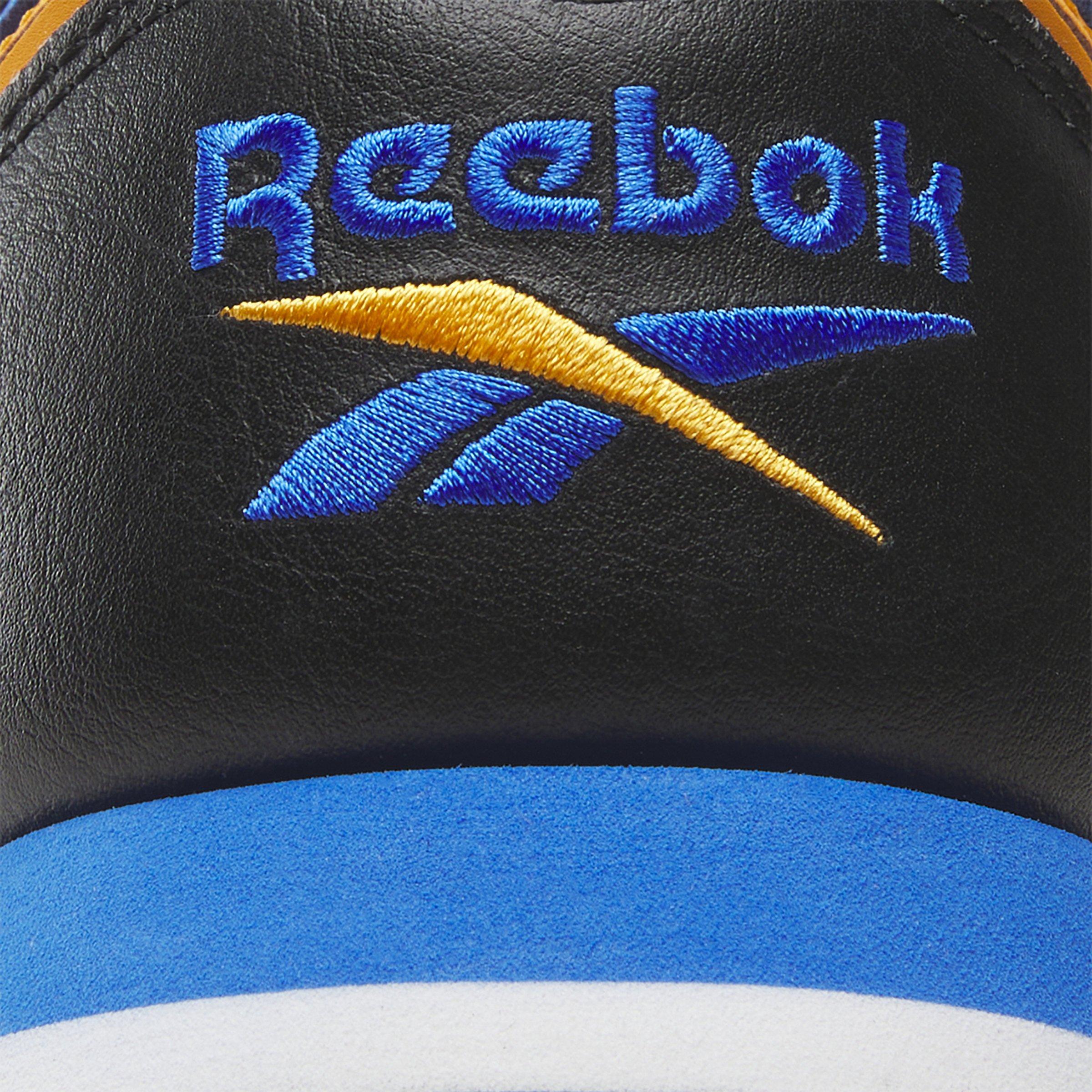Reebok Classic Leather "Core Black/Shocking Orange/Electric Cobalt" Unisex Shoe - BLACK/ORANGE/COBALT Thumbnail View 8