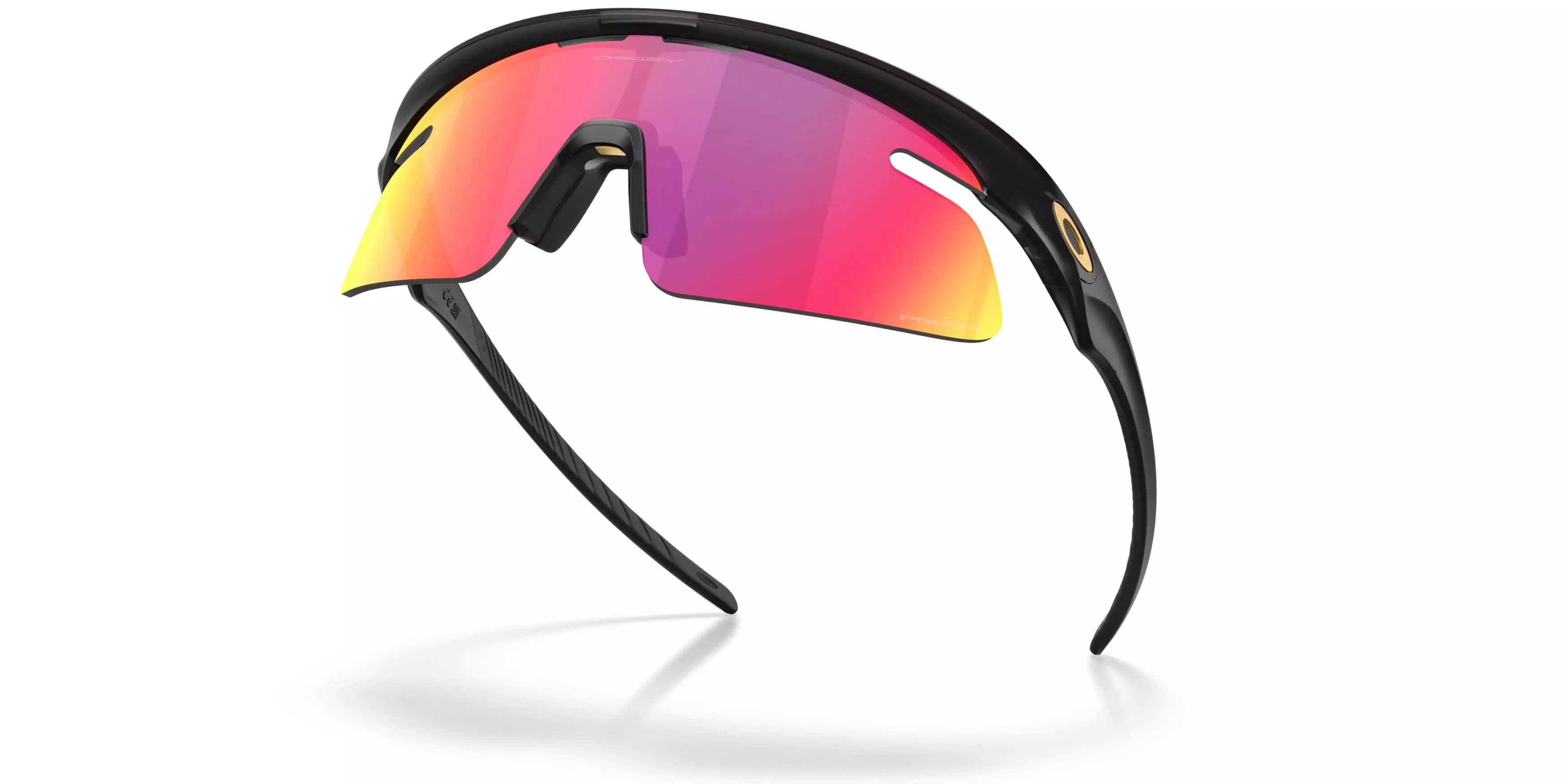Oakley RSLV Lite Prizm Road Sunglasses &ndash; Black Ink - BLACK/RED