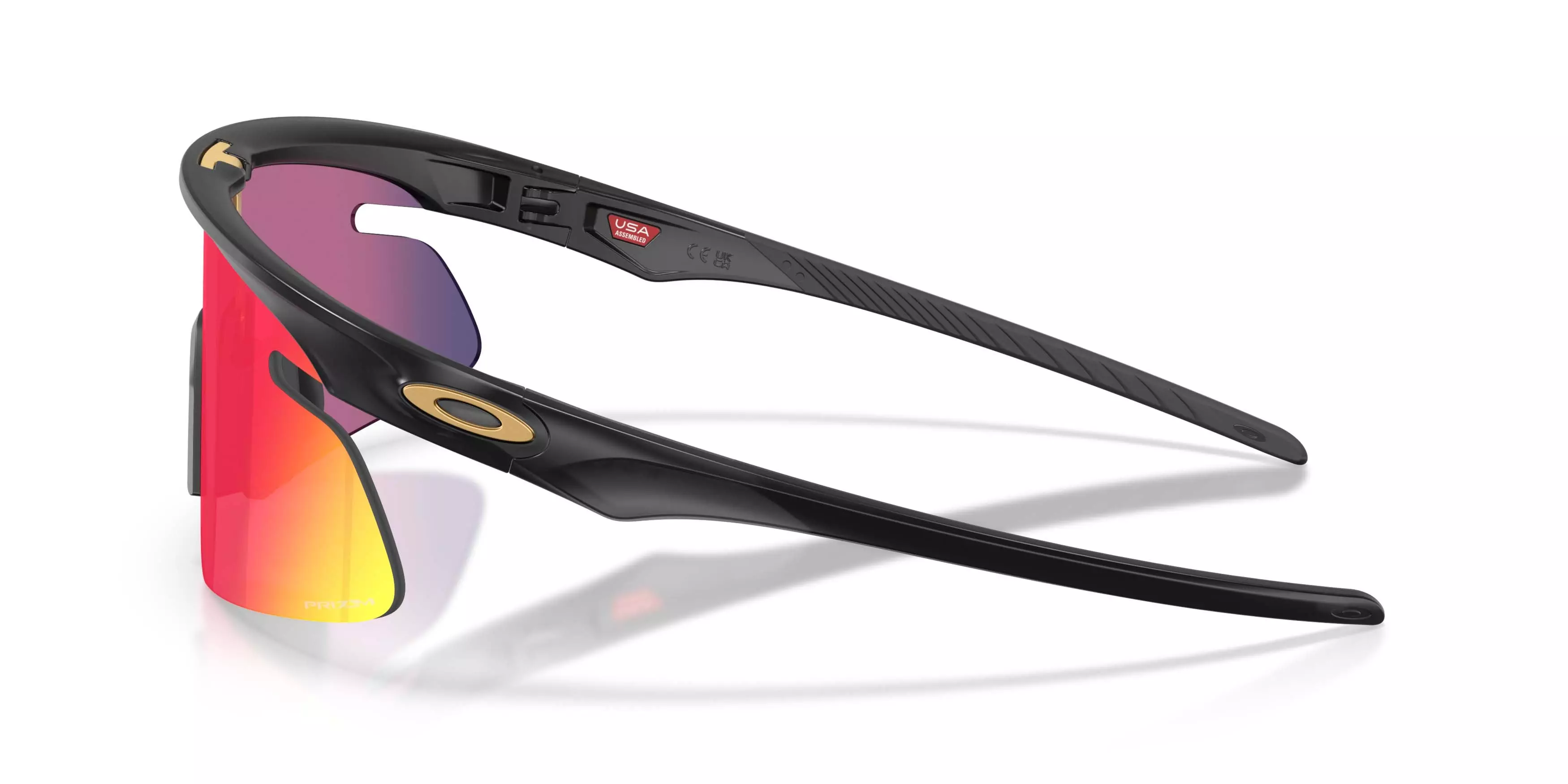 Oakley RSLV Lite Prizm Road Sunglasses &ndash; Black Ink - BLACK/RED