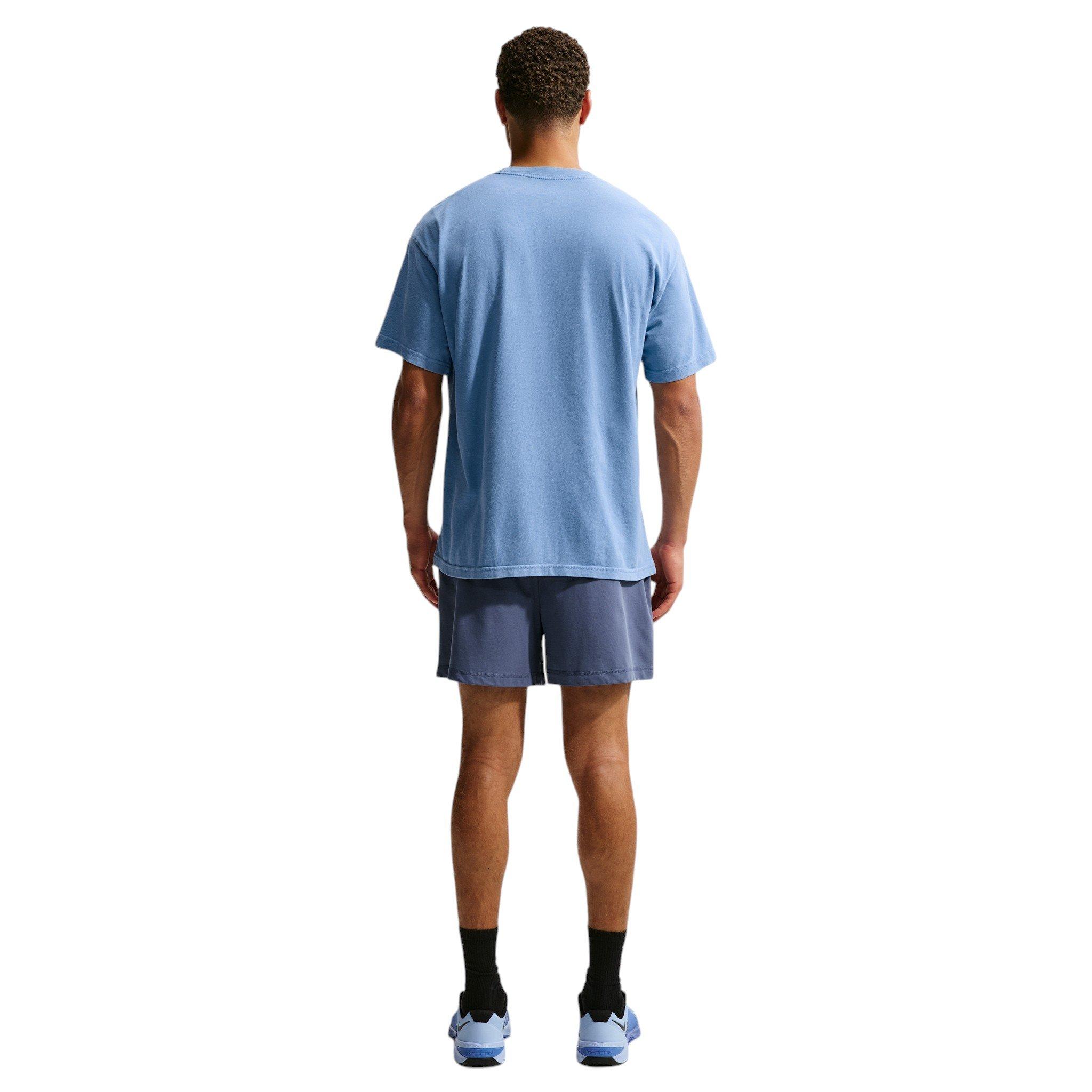 Nike Men's Sharp Wordmark Graphic T-Shirt - Blue - BLUE