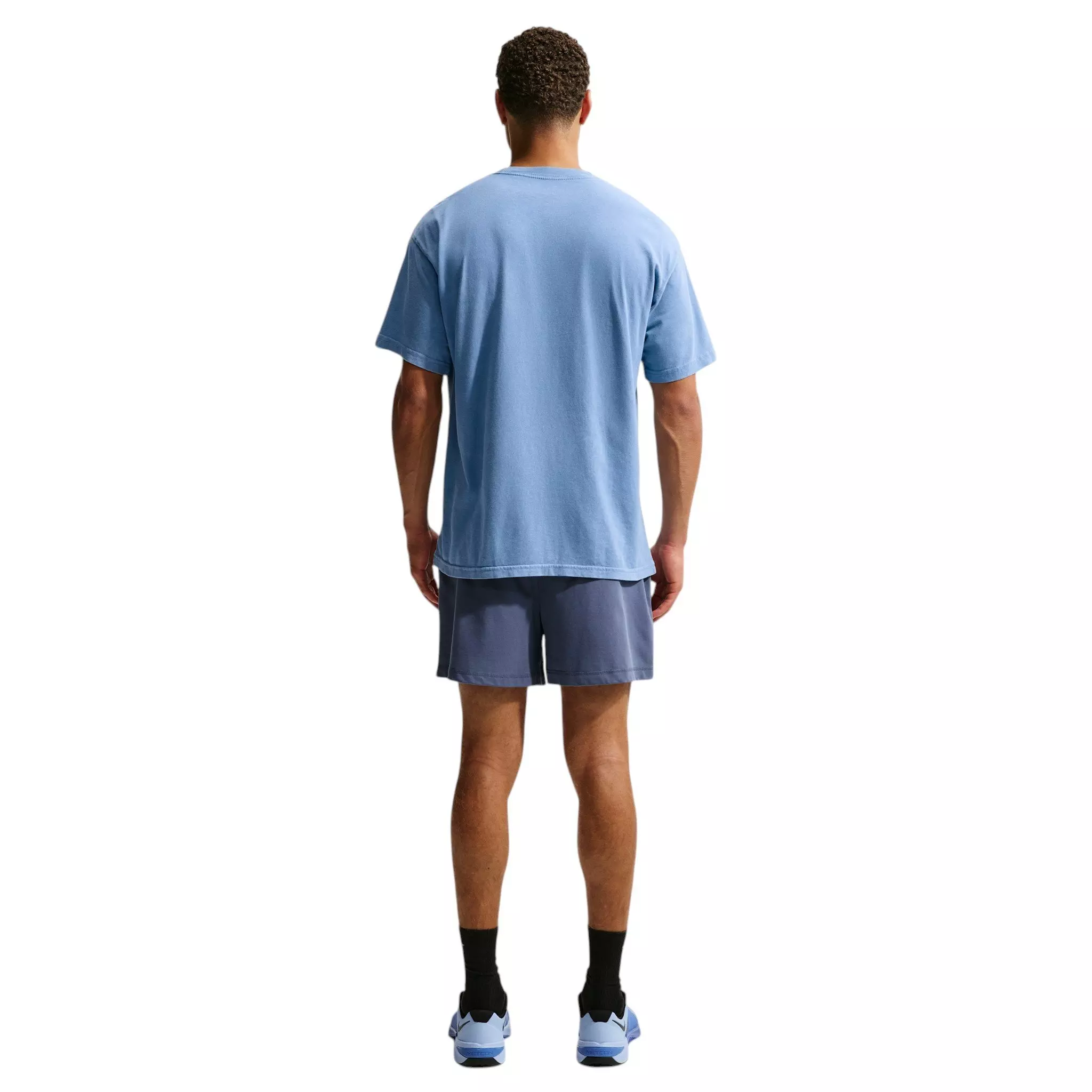 Nike Men's Sharp Wordmark Graphic T-Shirt - Blue - BLUE