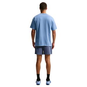 Nike Men's Sharp Wordmark Graphic T-Shirt - Blue - BLUE