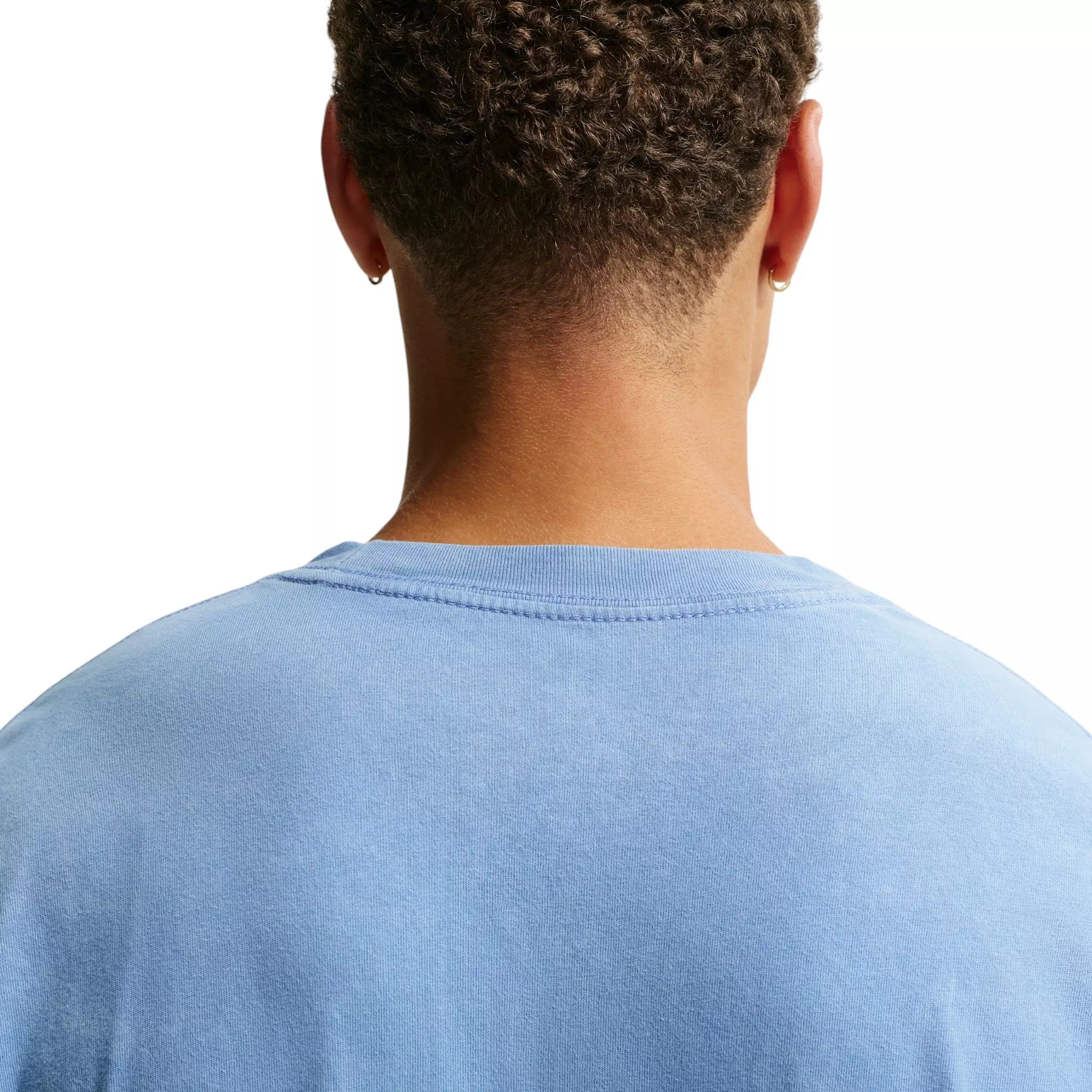 Nike Men's Sharp Wordmark Graphic T-Shirt - Blue - BLUE