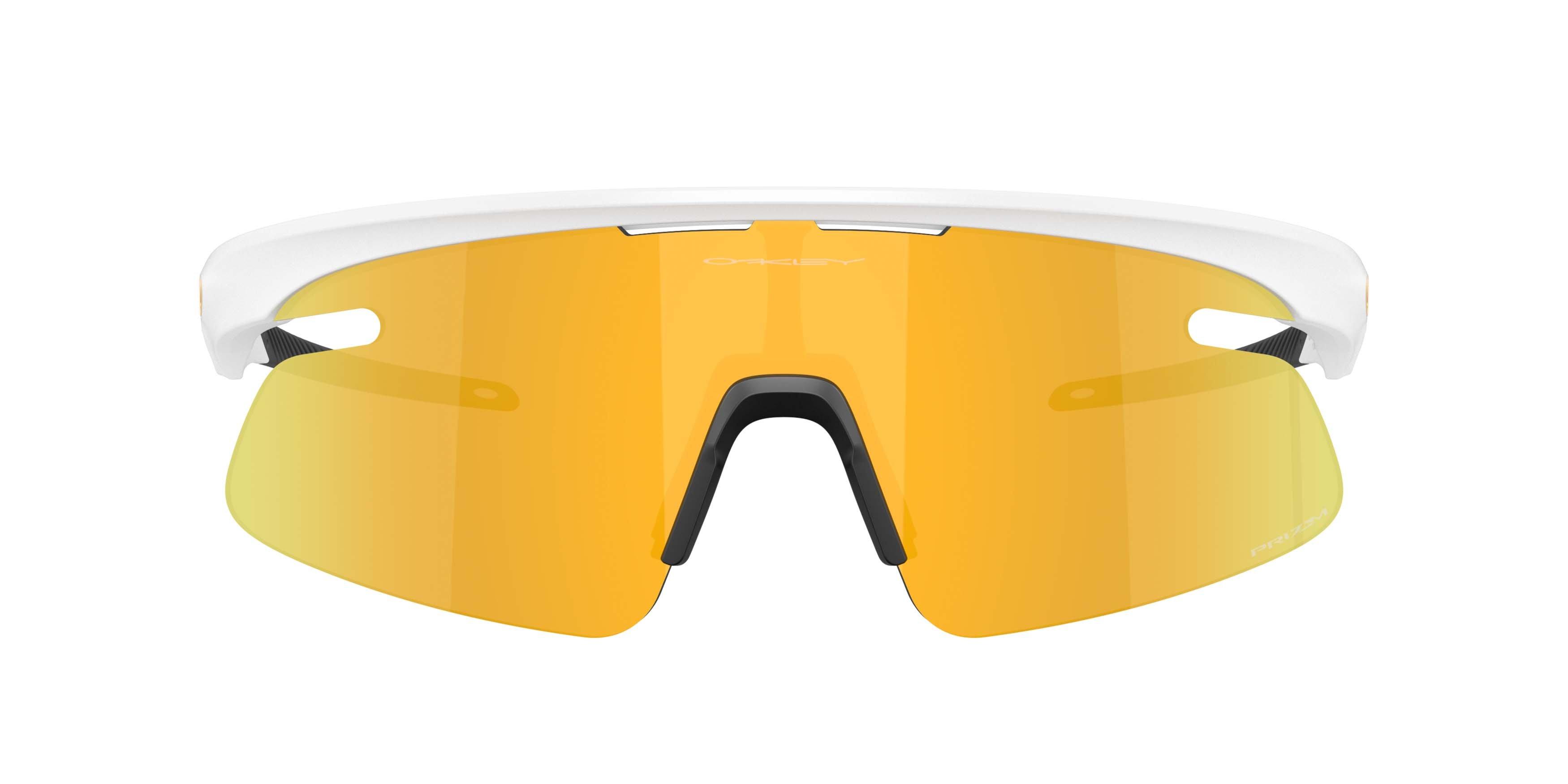 Oakley RSLV Lite Prizm 24K Sunglasses &ndash; Matte White - WHITE/GOLD Thumbnail View 2