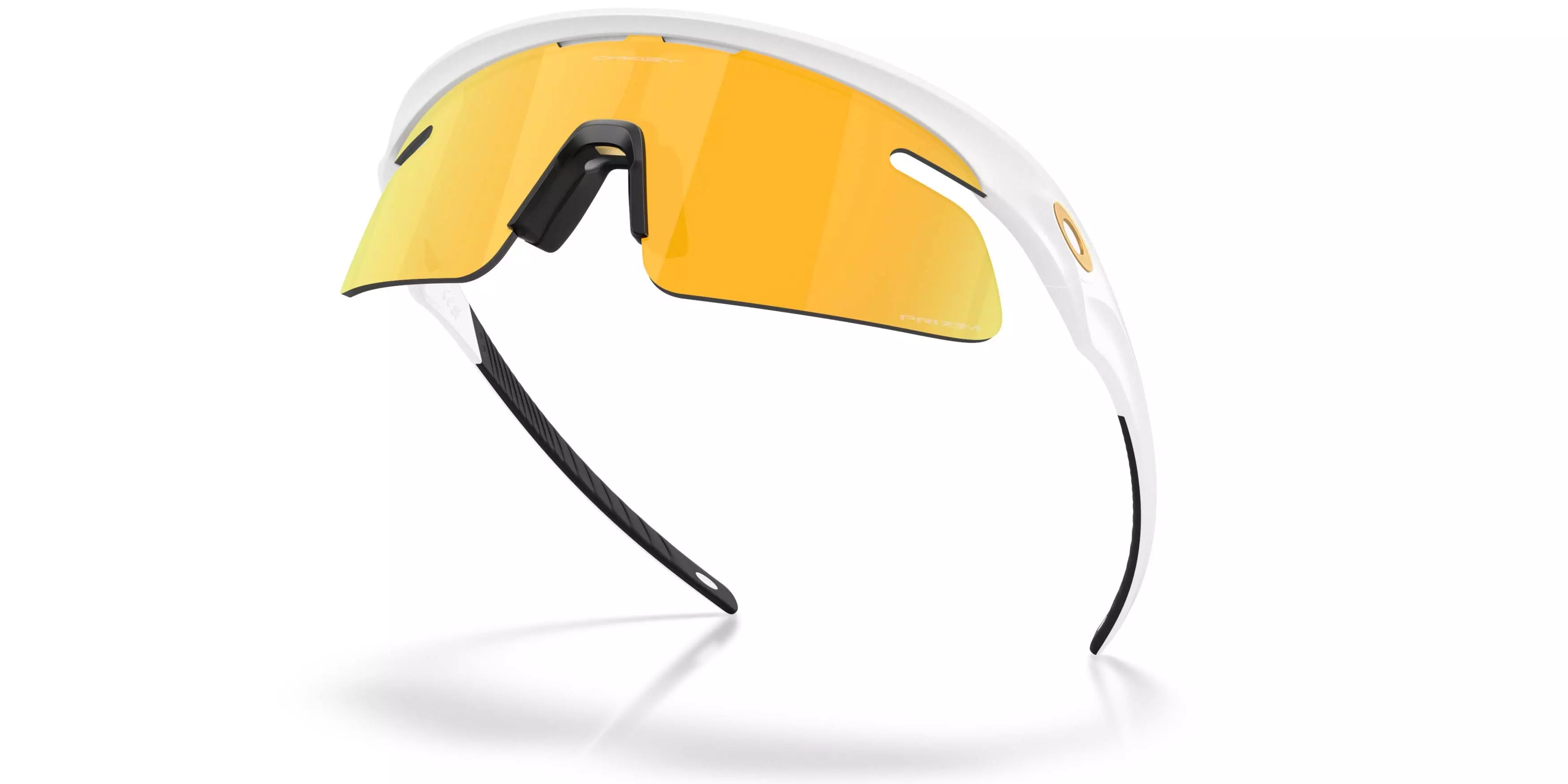 Oakley RSLV Lite Prizm 24K Sunglasses &ndash; Matte White - WHITE/GOLD