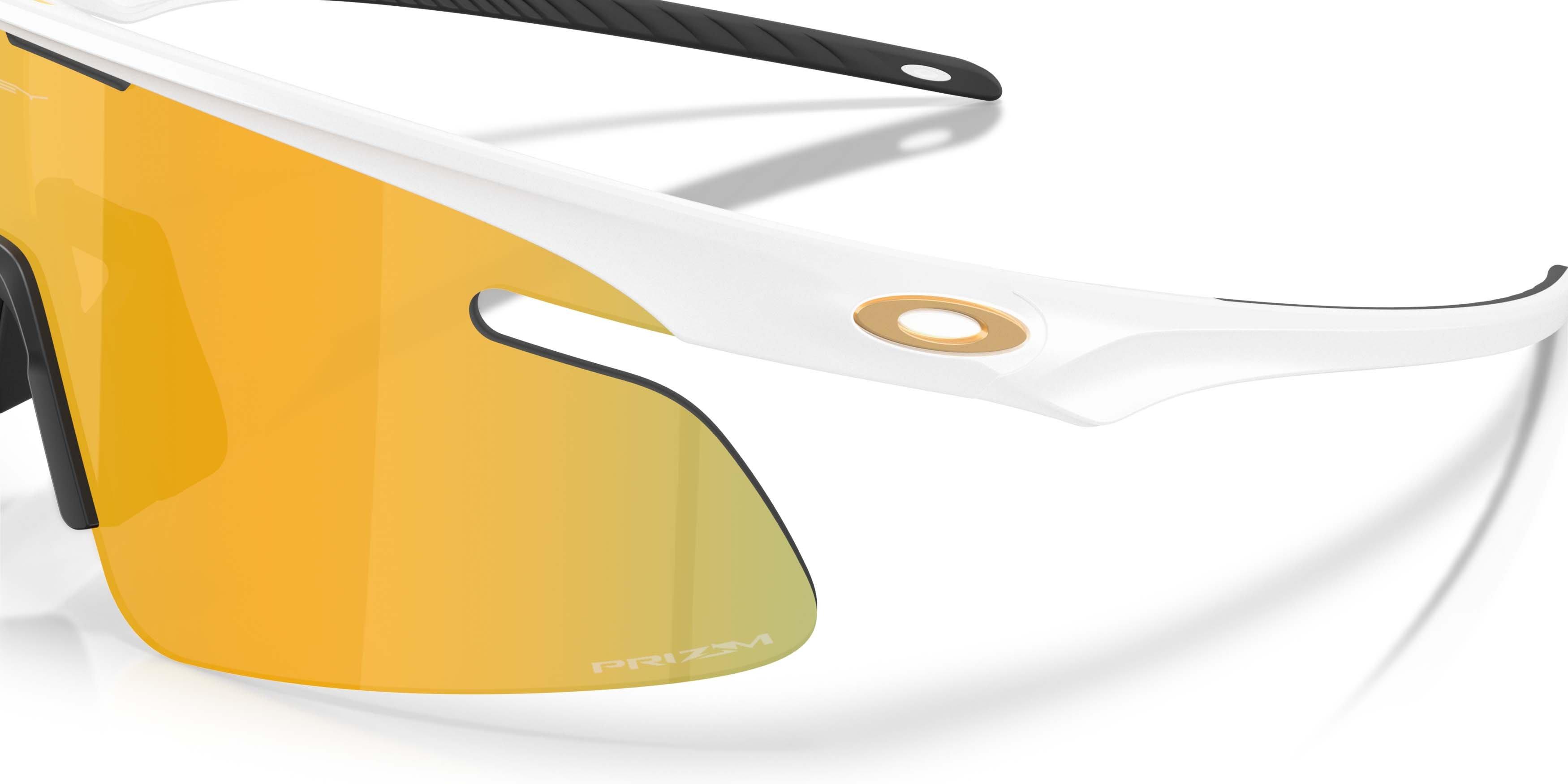 Oakley RSLV Lite Prizm 24K Sunglasses &ndash; Matte White - WHITE/GOLD Thumbnail View 4