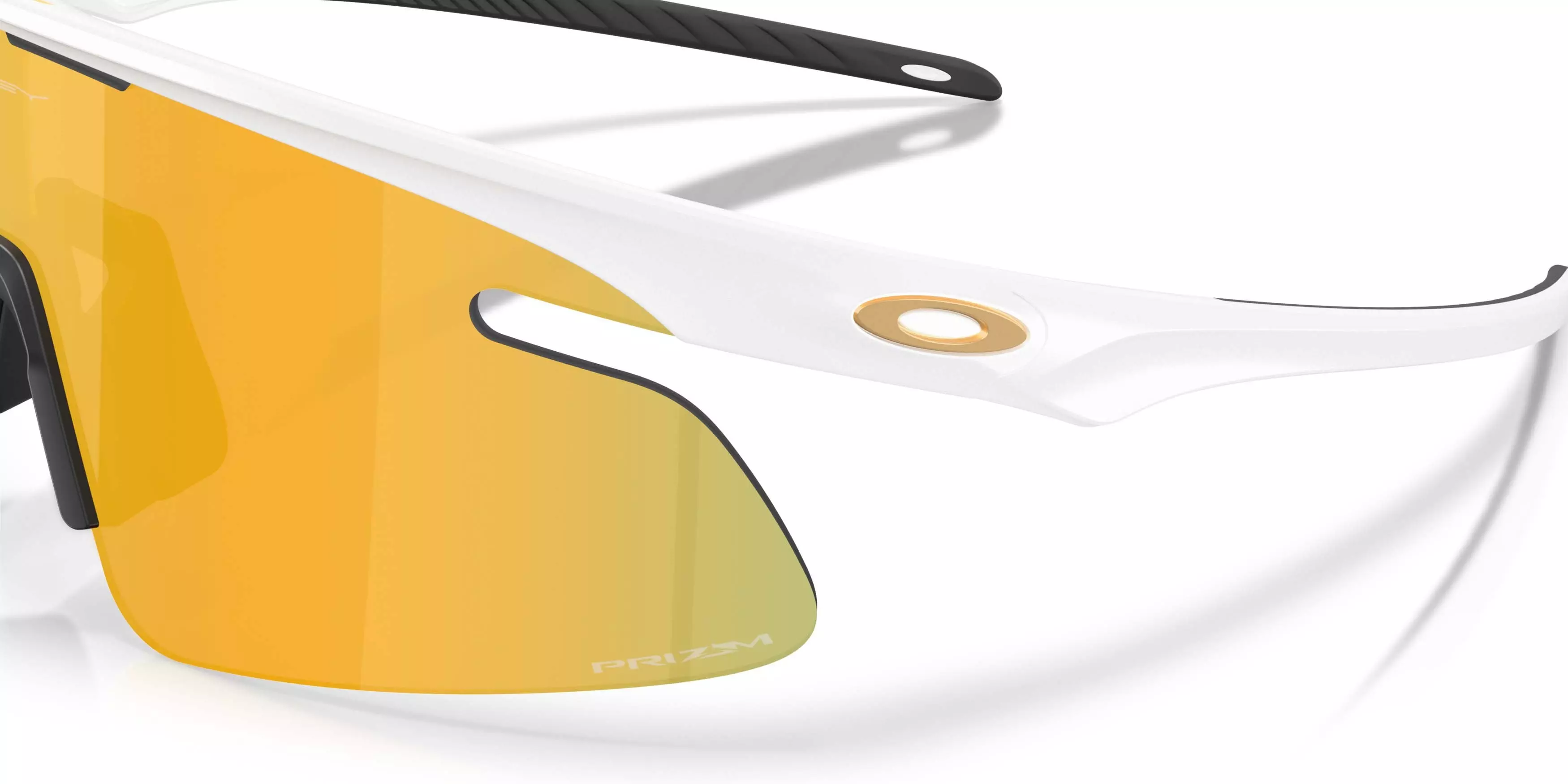 Oakley RSLV Lite Prizm 24K Sunglasses &ndash; Matte White - WHITE/GOLD