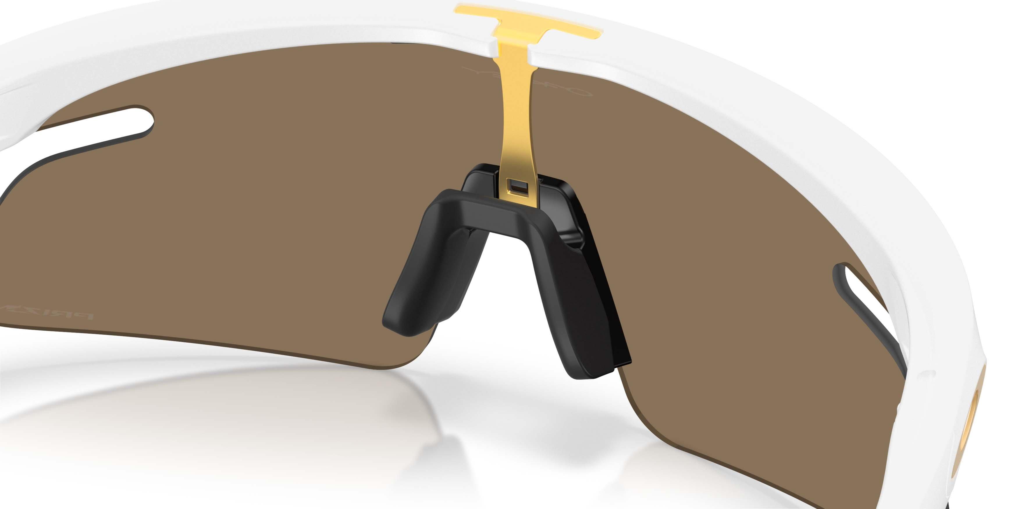 Oakley RSLV Lite Prizm 24K Sunglasses &ndash; Matte White - WHITE/GOLD Thumbnail View 5