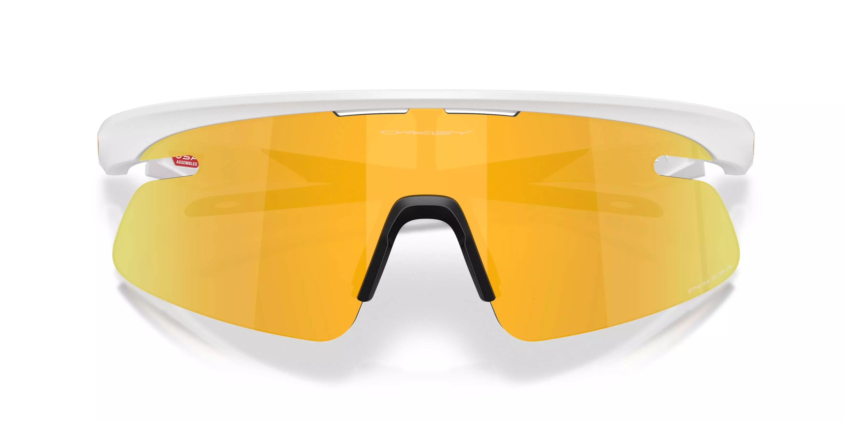 Oakley RSLV Lite Prizm 24K Sunglasses &ndash; Matte White - WHITE/GOLD
