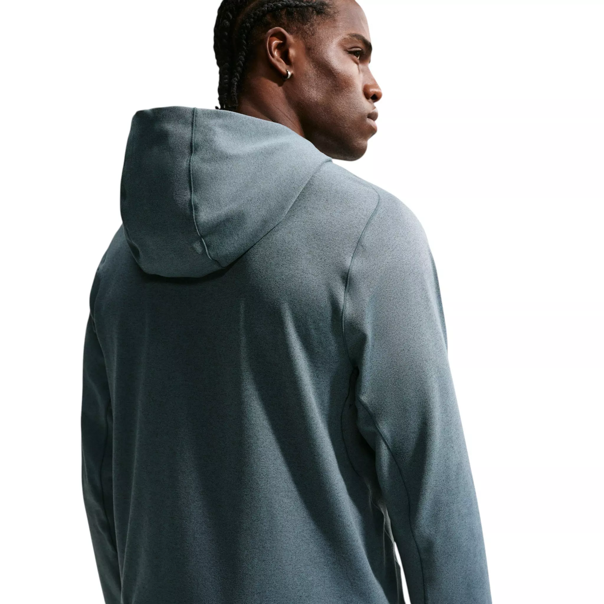 Nike Men's Primary NanoKnit Dri-FIT UV Protection Pullover Performance Hoodie - Grey - GREY