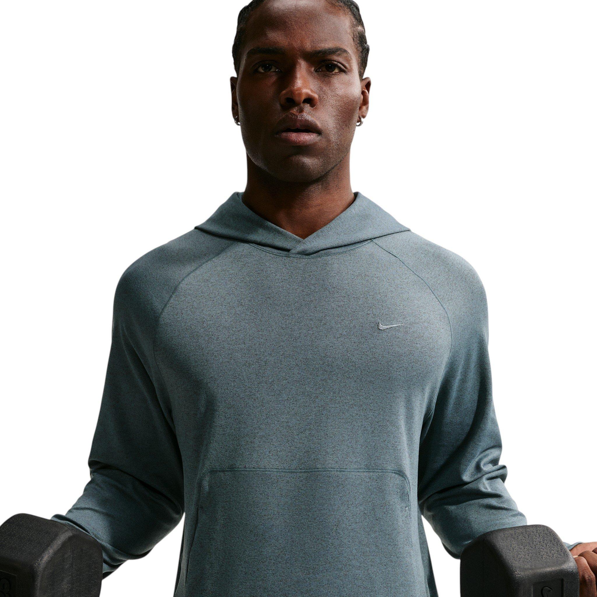 Nike Men's Primary NanoKnit Dri-FIT UV Protection Pullover Performance Hoodie - Grey - GREY