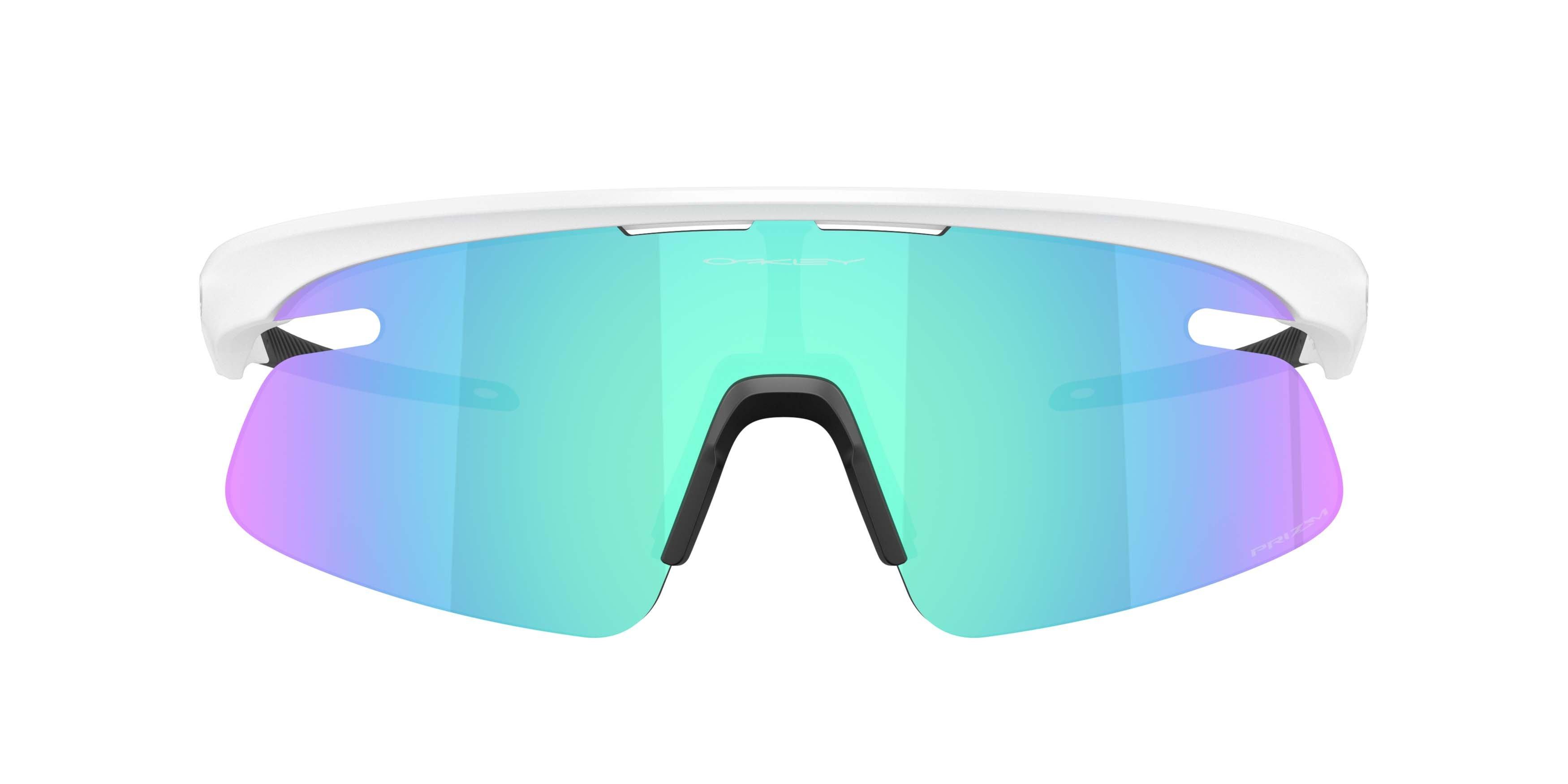 Oakley RSLV Lite Prizm Sapphire Sunglasses &ndash; Matte White - WHITE/BLUE Thumbnail View 2