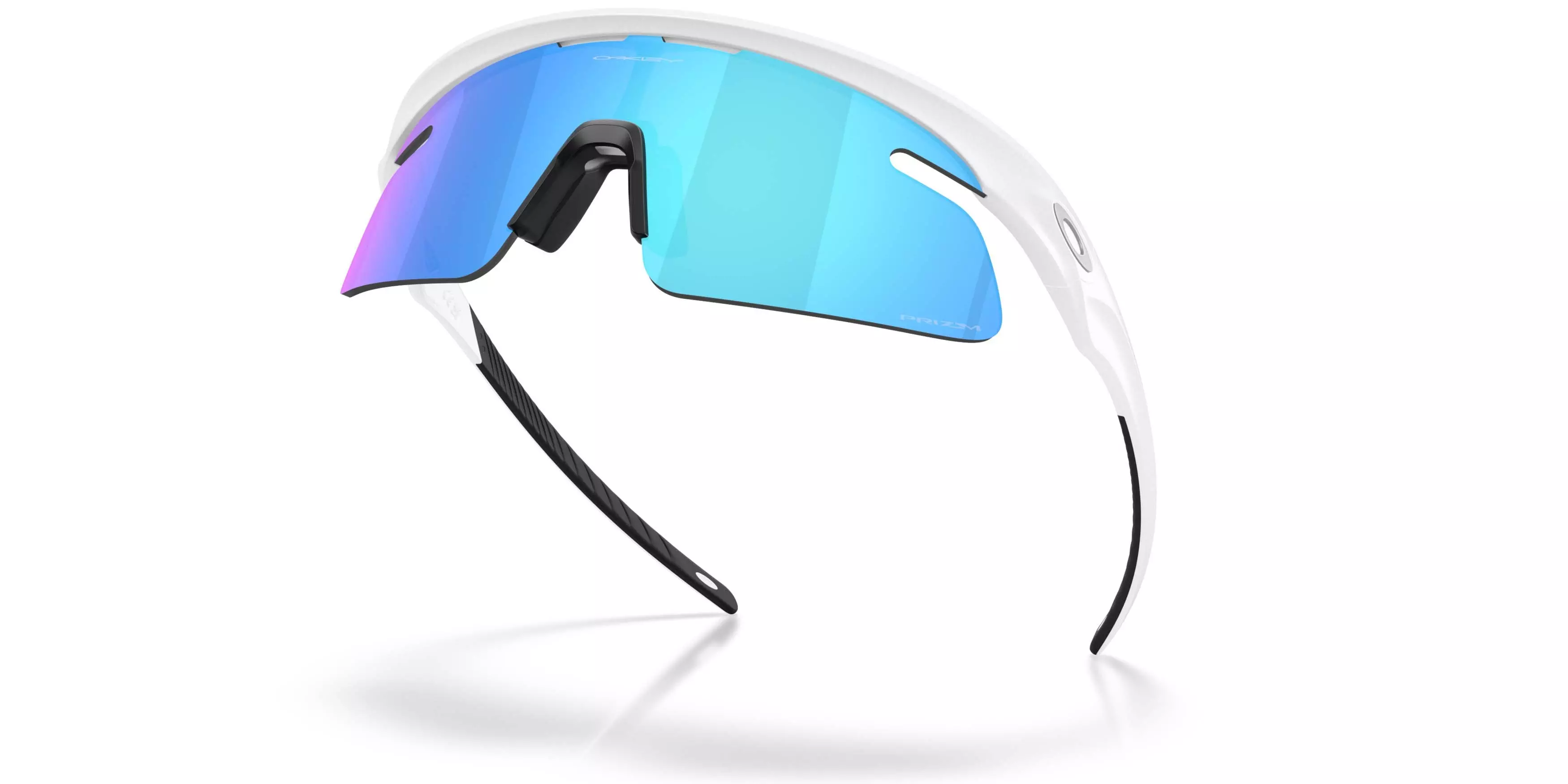 Oakley RSLV Lite Prizm Sapphire Sunglasses &ndash; Matte White - WHITE/BLUE